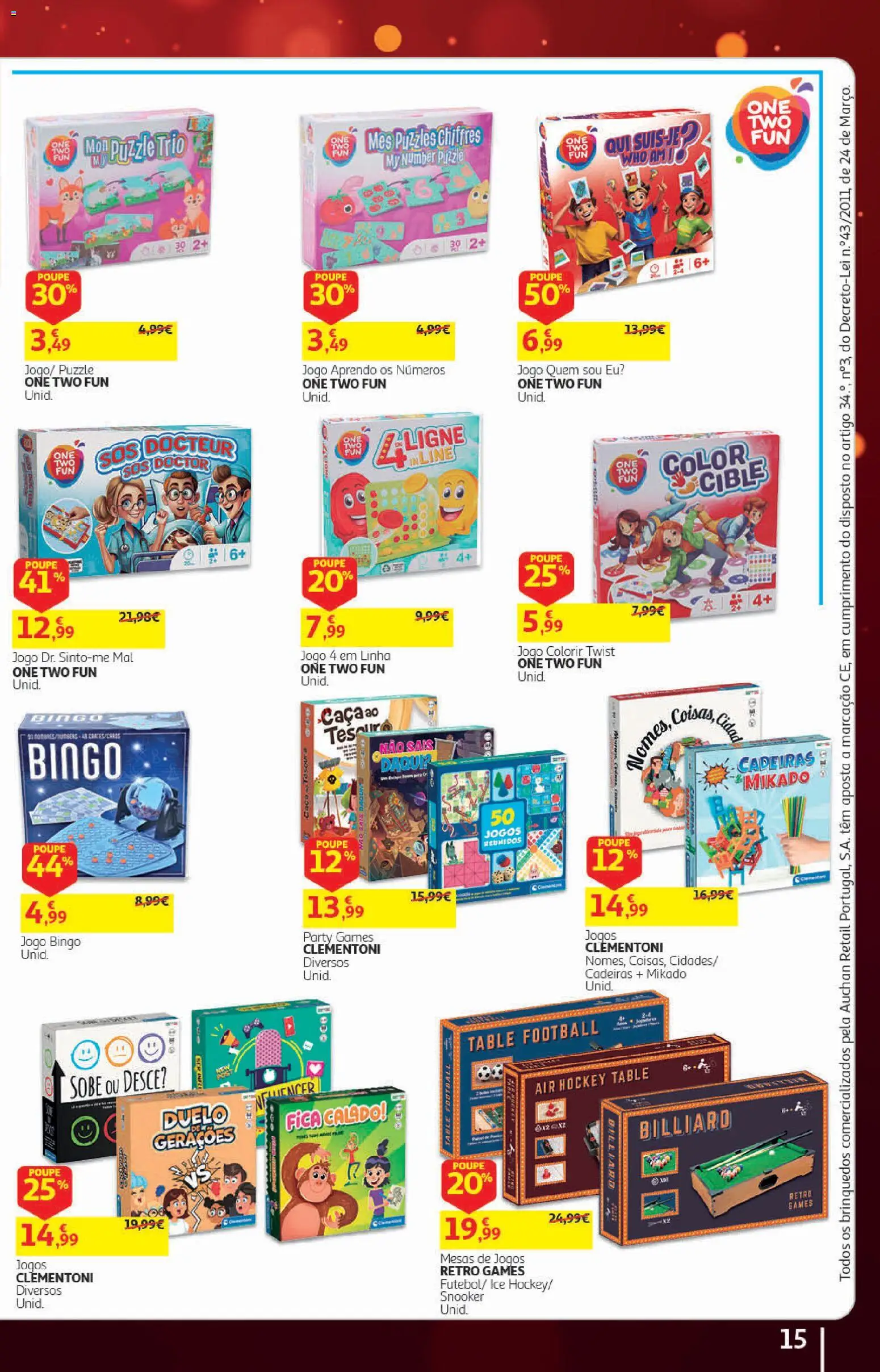 Auchan Halloween │ válido de 21/10/2026 | Página: 15 | Produtos: Jogos, Cadeiras, Brinquedos