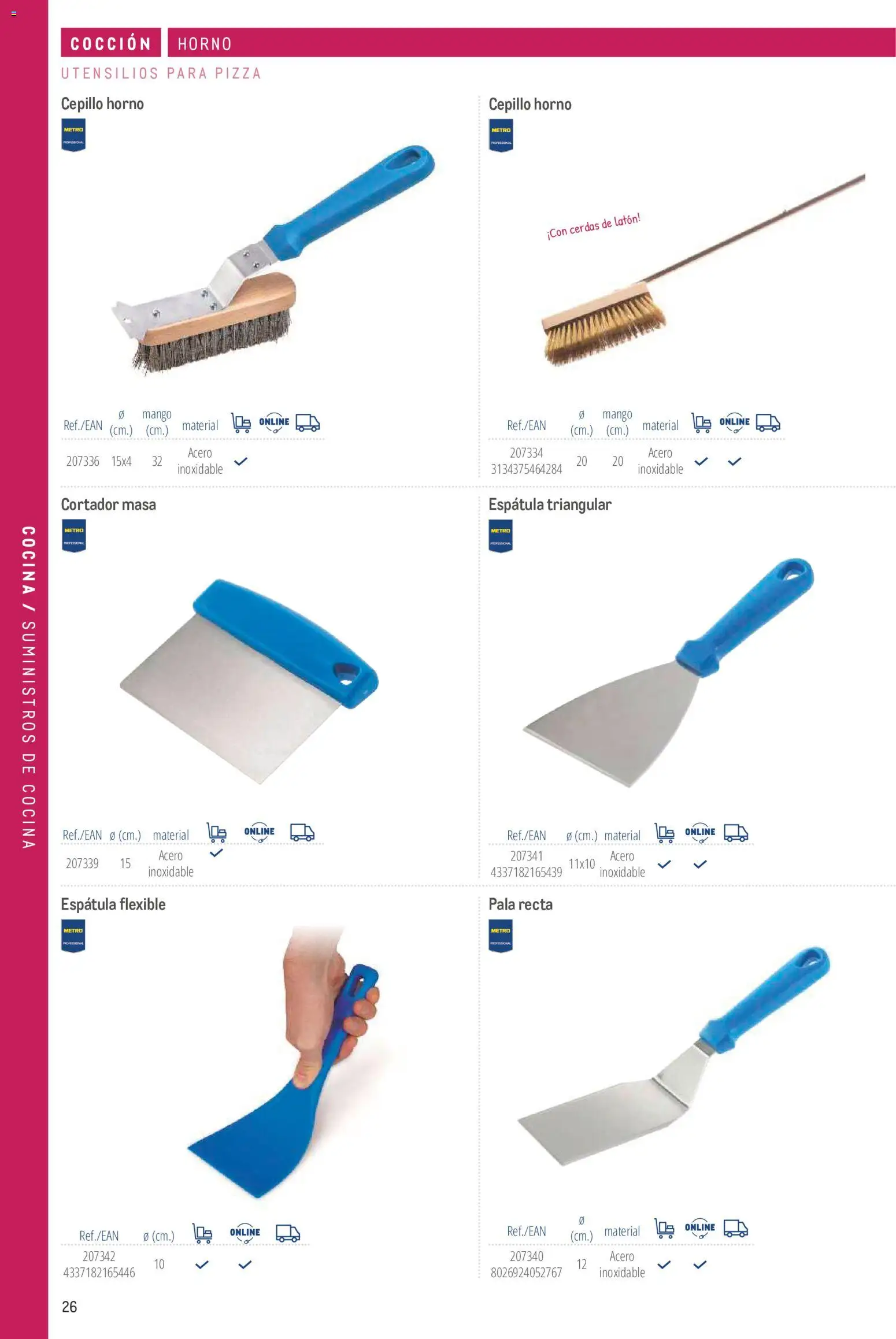 Makro catálogo │ válido desde el 19/06/2024 | Página: 26 | Productos: Cepillo, Masa, Horno, Cocina