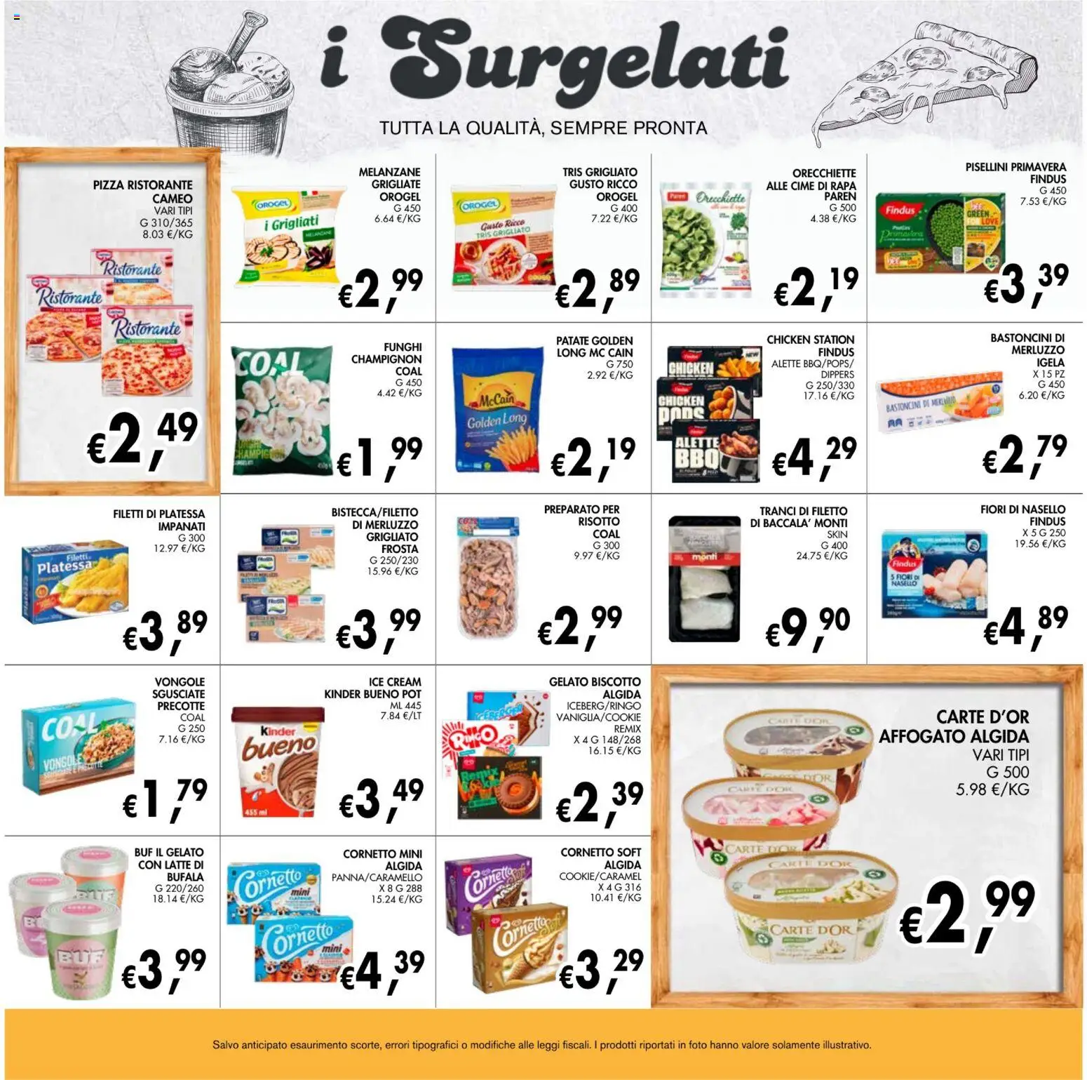 Volantino Coal del 13/08/2026 | Pagina: 9 | Prodotti: Vongole, Filetto, Orecchiette, Nasello