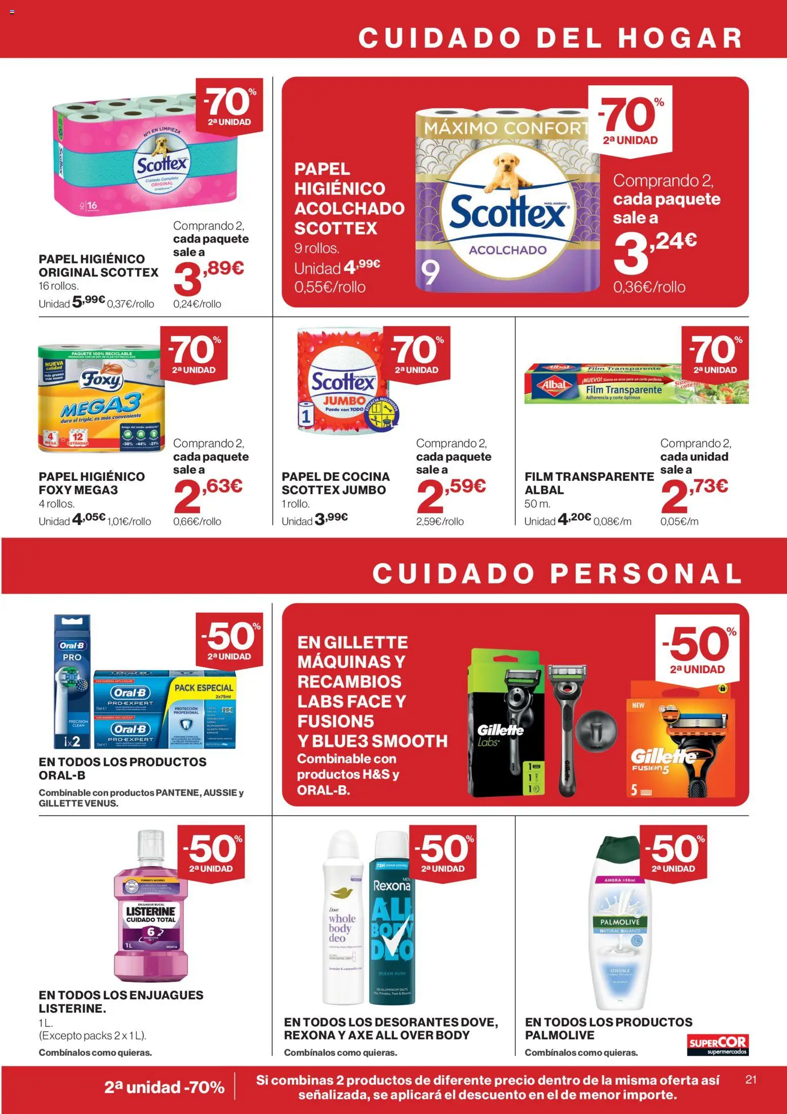 Supercor folleto │ válido desde el 13/08/2026 | Página: 21 | Productos: Enjuague bucal, Papel higienico, Listerine, Body