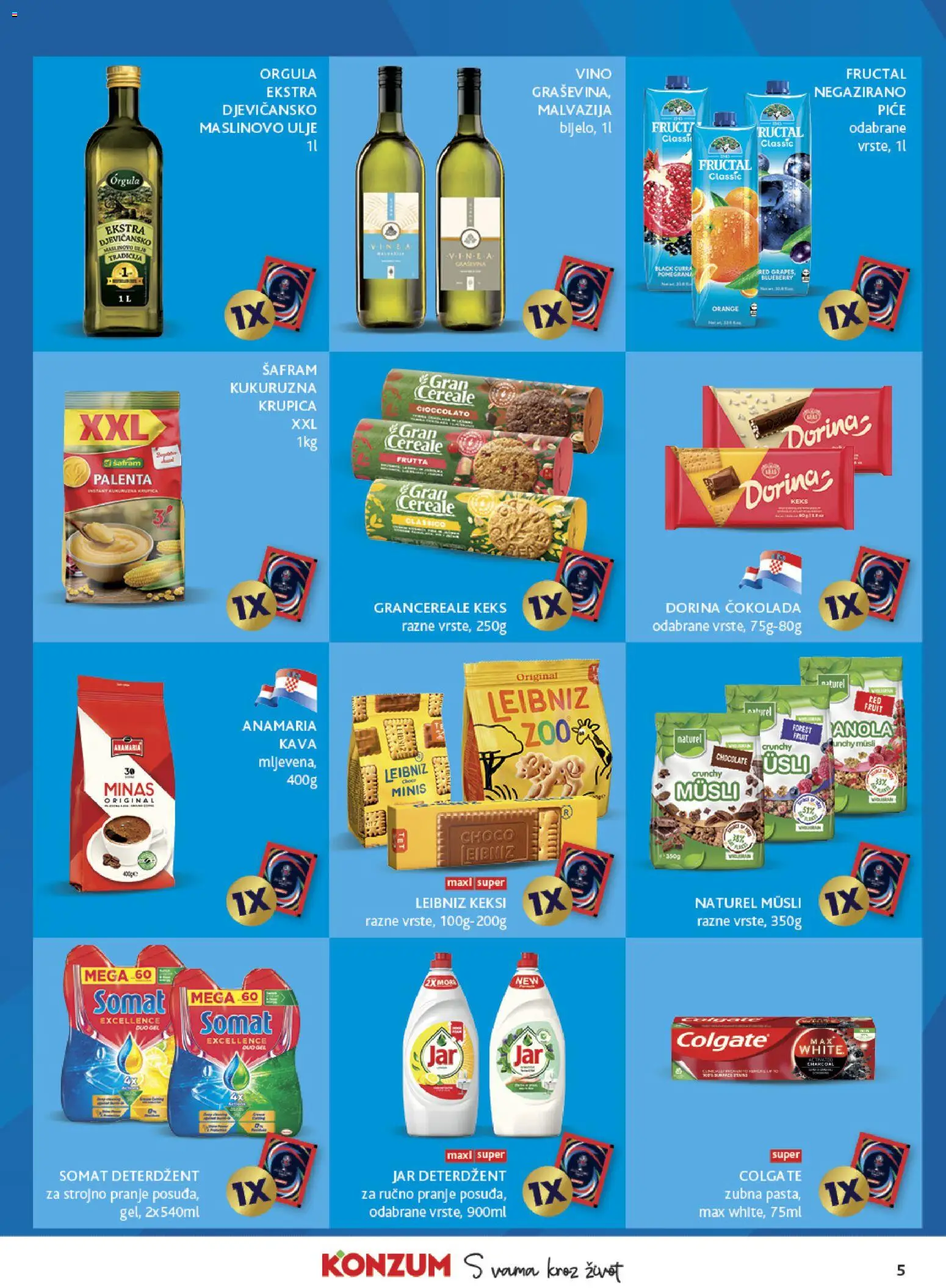 Konzum HR akciós ujság - amely érvényes a következő dátumtól: 2026.07.08. | Oldal: 5
