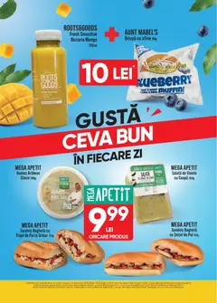 Ofertele Mega Image valabile de la 30.10.2026 | Pagină: 4 | Produse: Sandviș, Salată, Humus, Brioşă