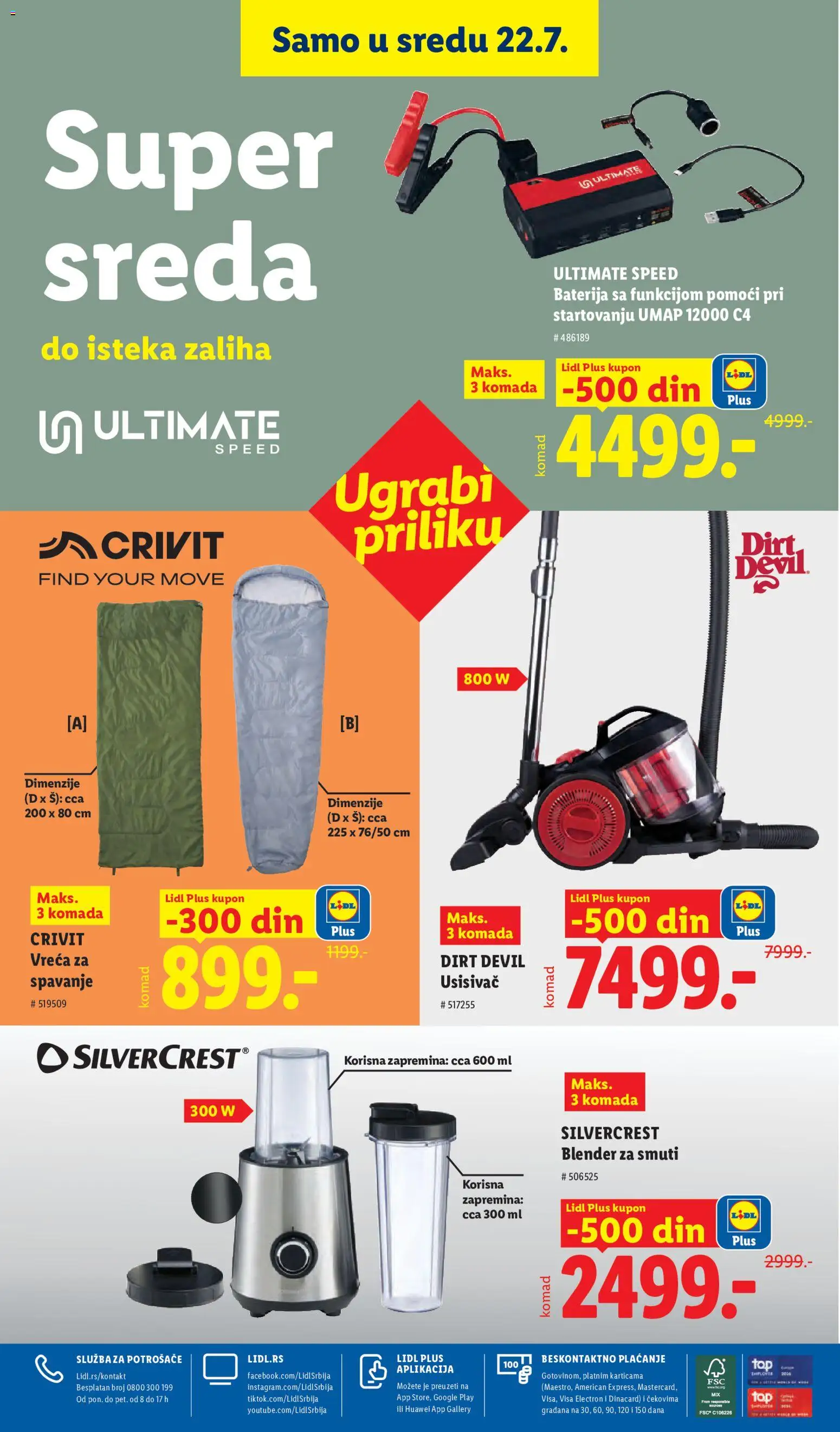 Lidl katalog - važi od 16.07.2026 | Strana: 104 | Proizvode: Usisivač, Silvercrest, Baterija, Blender