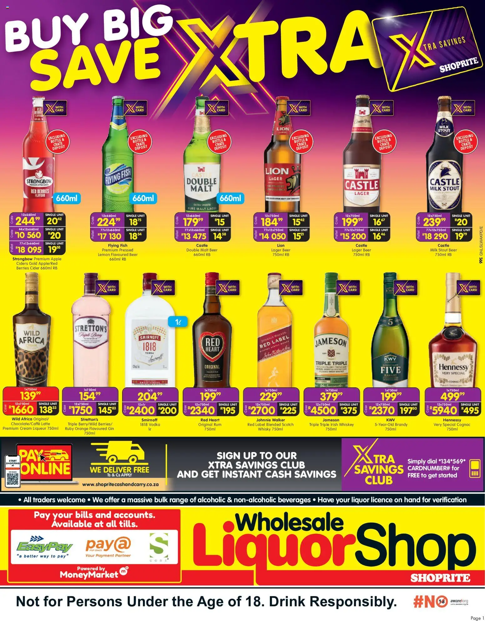 New Shoprite catalogue – valid from 08.06.2026 | Page: 1 | Products: Milk, Fish, Cream, Lemon