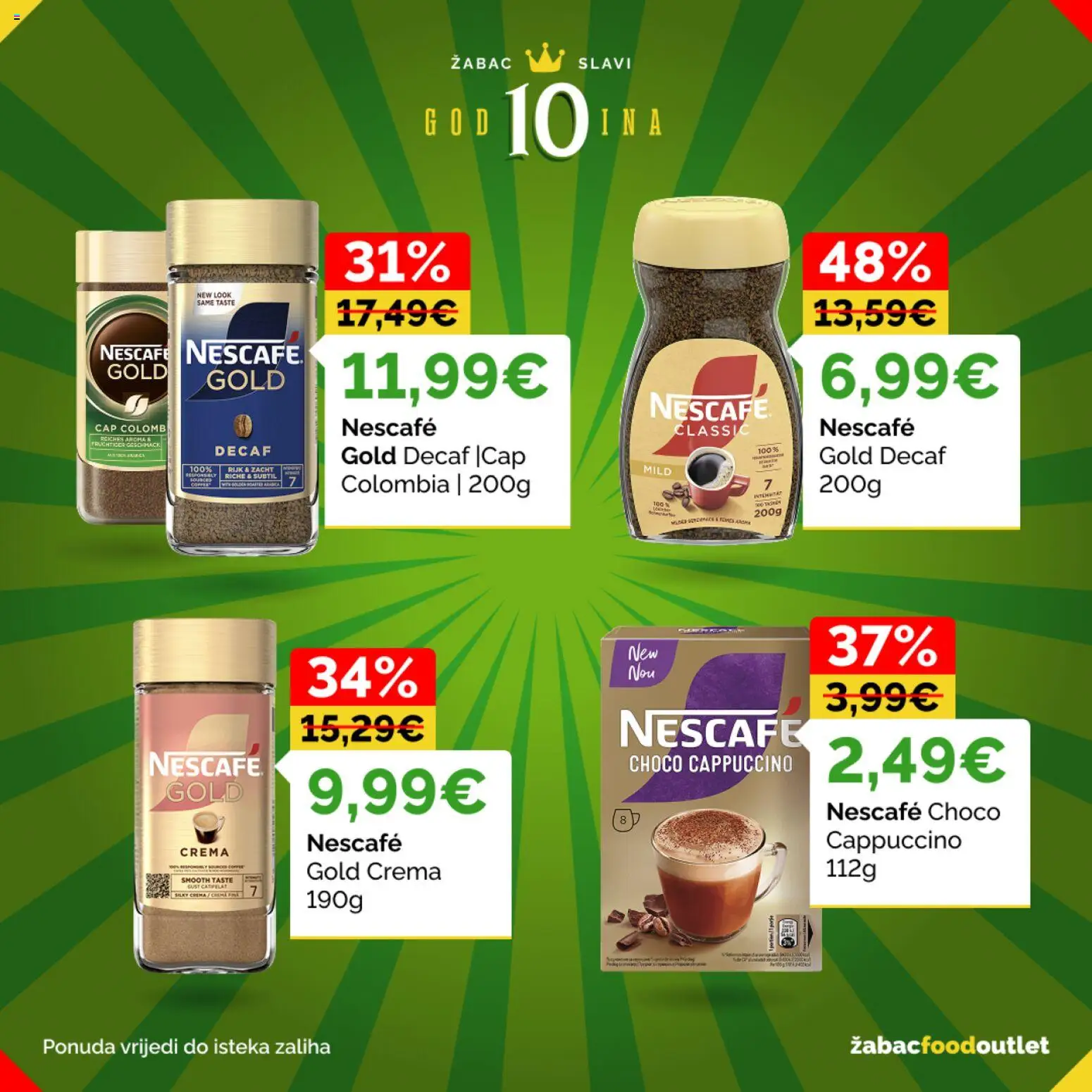 Žabac katalog | vrijedi od 26.06.2026 | Stranica: 37 | Proizvodi: Nescafe, Cappuccino
