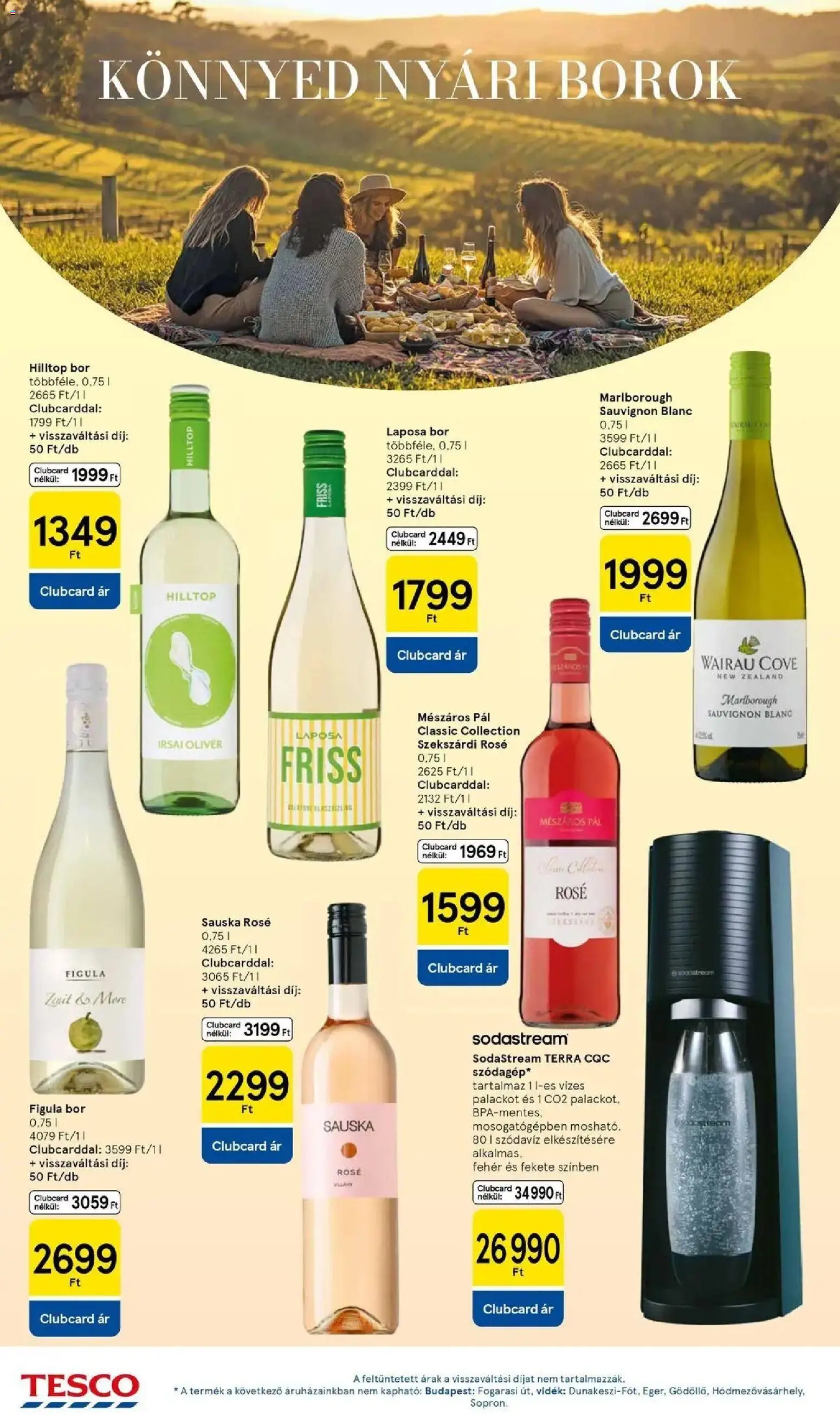Tesco akciós ujság - amely érvényes a következő dátumtól: 2026.08.13. | Oldal: 20 | Termékek: Irsai Olivér, Bor, Rosé