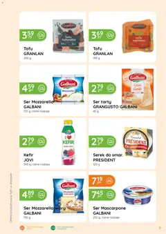 Pogląd oferty "Eurocash gazetka - Oferta Handlowa" - ważna od 07.05.2026 | Strona: 9 | Produkty: Tofu naturalne, Tofu, Mozzarella, Owoce