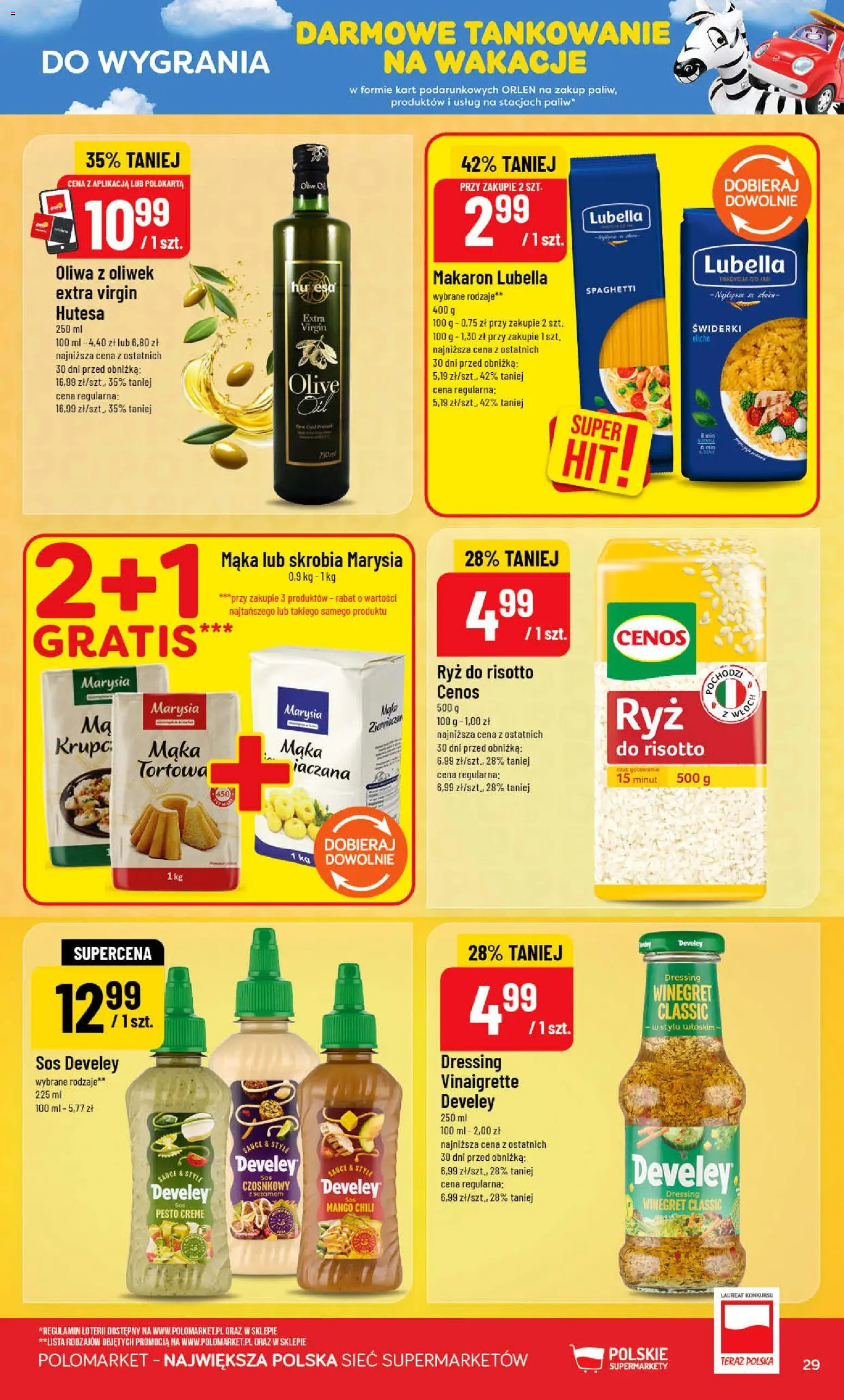 POLOmarket gazetka od 01.07.2026 | Strona: 29 | Produkty: Oliwa z oliwek, Pesto, Ryż, Sos