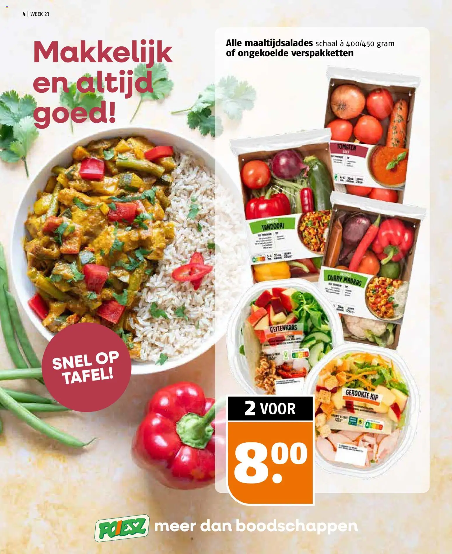 {H1} | Pagina: 4 | Producten: Tomaten, Schaal, Tafel, Kip