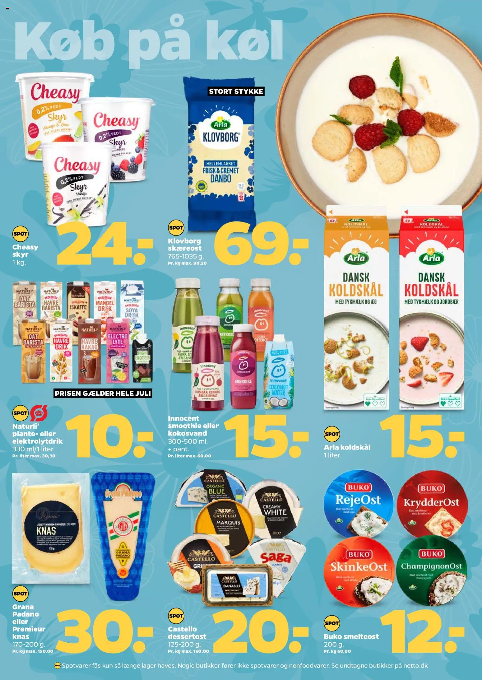 Netto tilbudsavis – gyldig fra 11/07/2026 | Side: 9 | Produkter: Æg, Skyr, Jordbær, Spinat