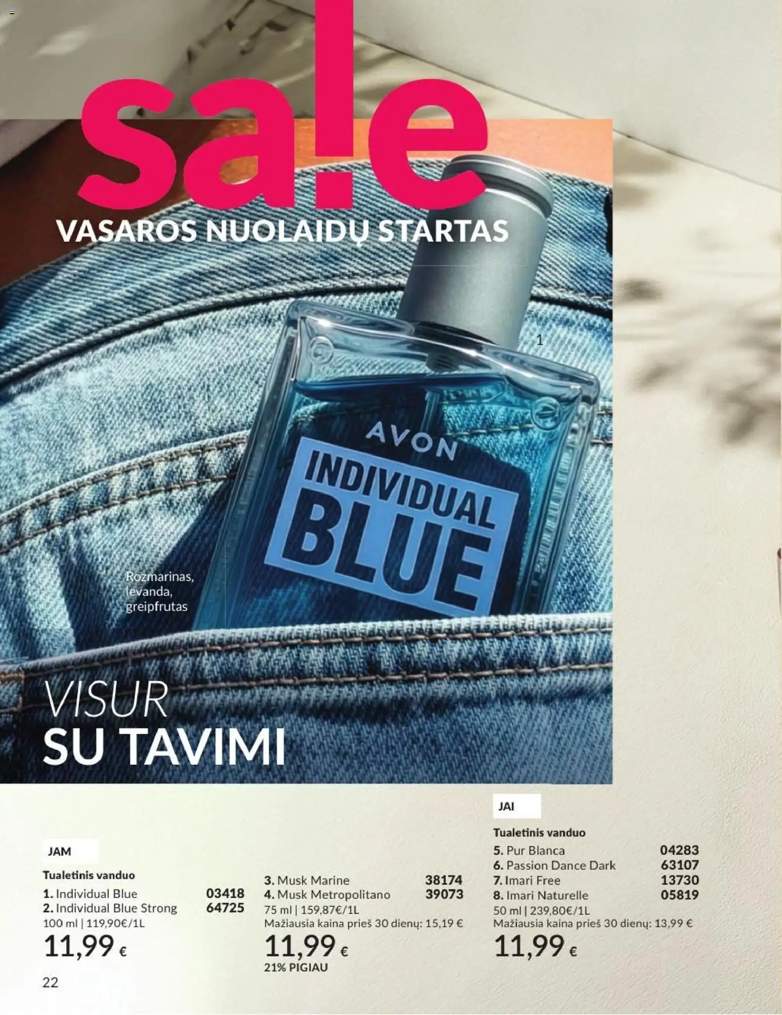 AVON akcijos nuo 2026.07.01 | Puslapis: 22 | Prekių: Tualetinis vanduo