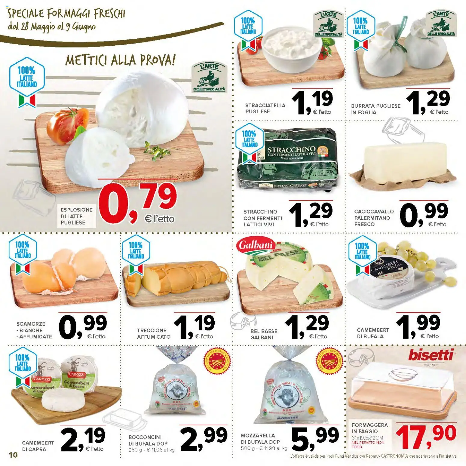 Volantino Todis del 28.05.2026 | Pagina: 10 | Prodotti: Latte, Stracchino, Burrata, Stracciatella