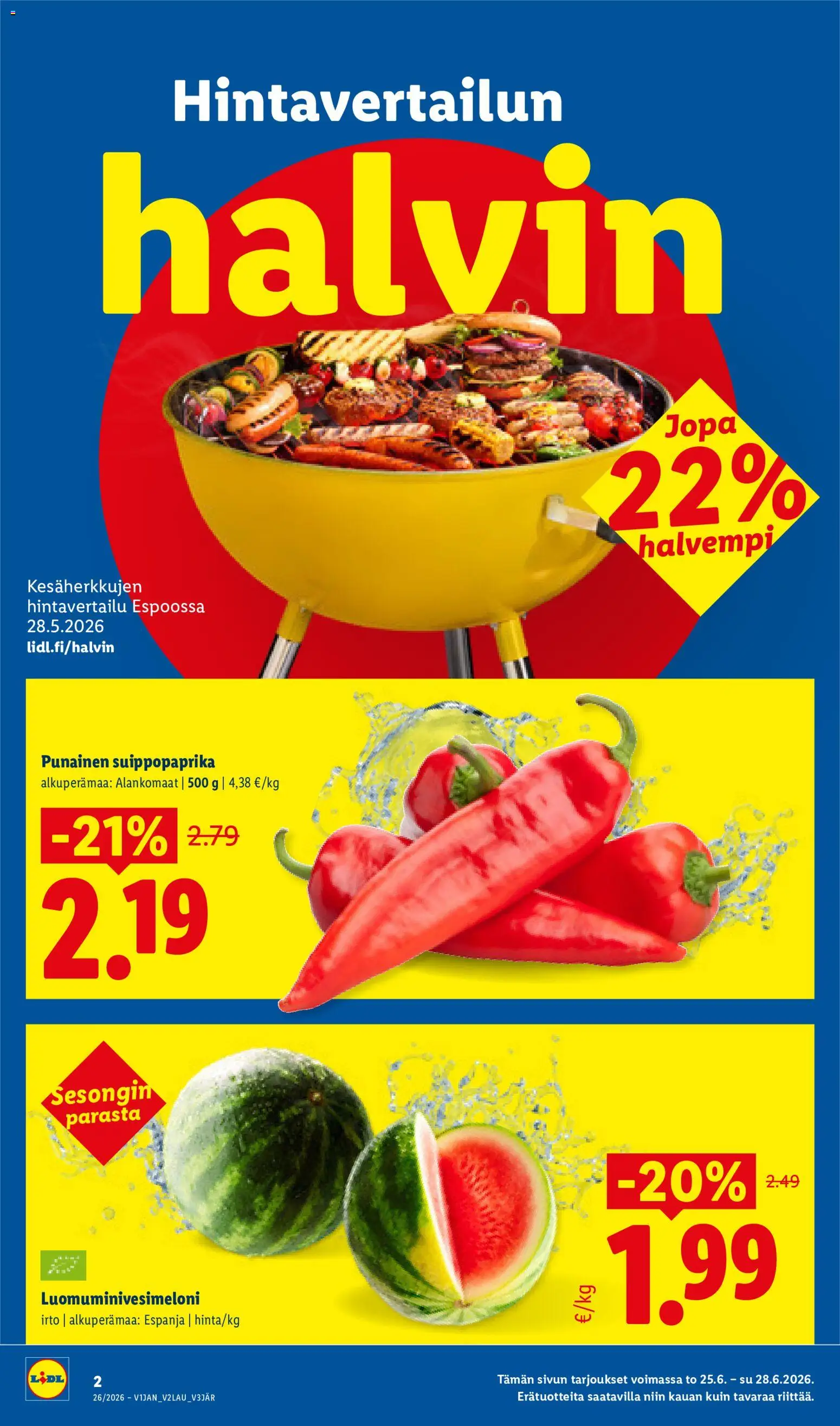 Lidl tarjoukset - Vihti – voimassa 25/06/2026 alkaen | Sivu: 2