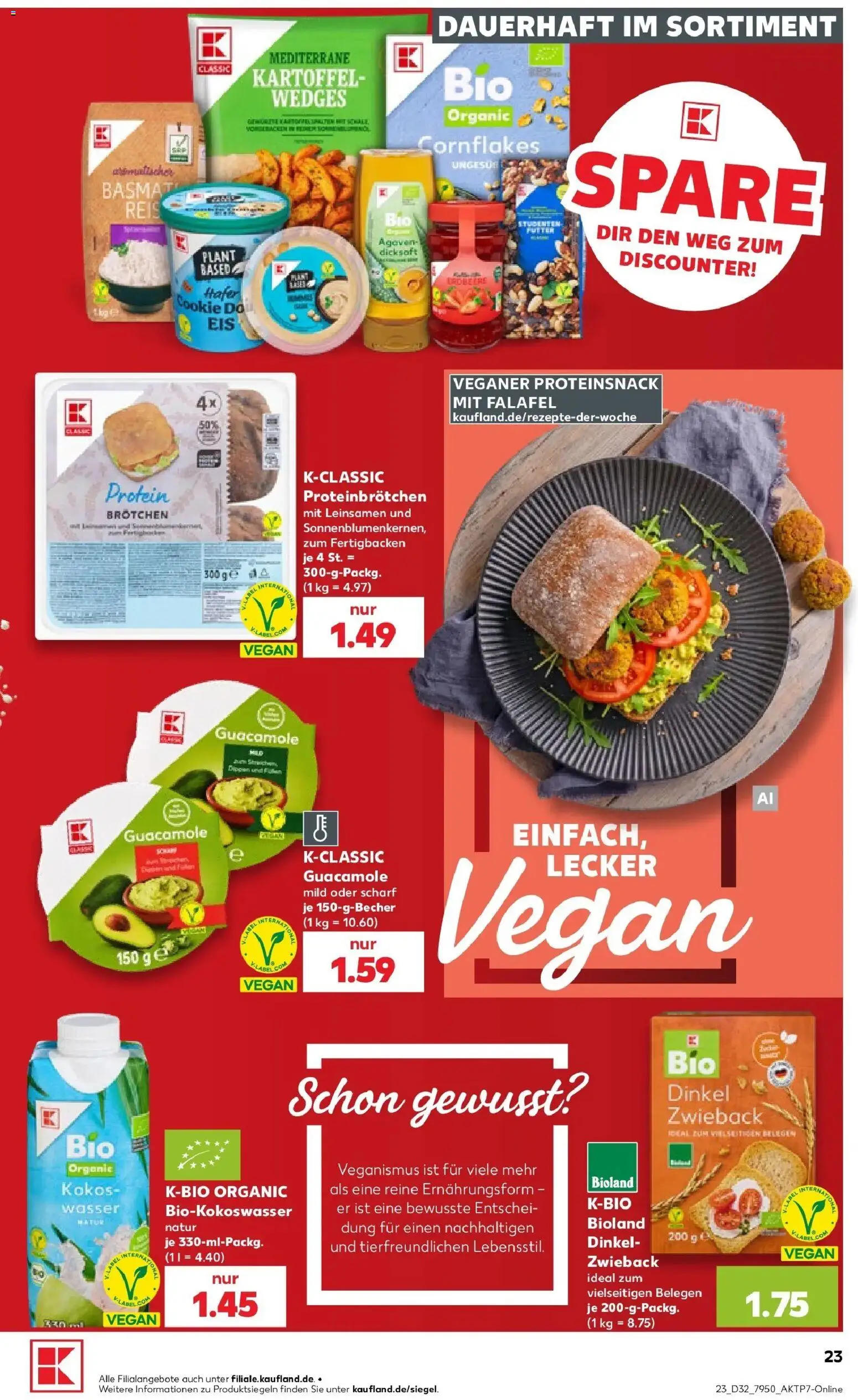Prospekt Kaufland ab 06.08.2026 » Angebote Online zum Blättern | Seite: 23 | Produkte: Cornflakes, Wasser, Reis