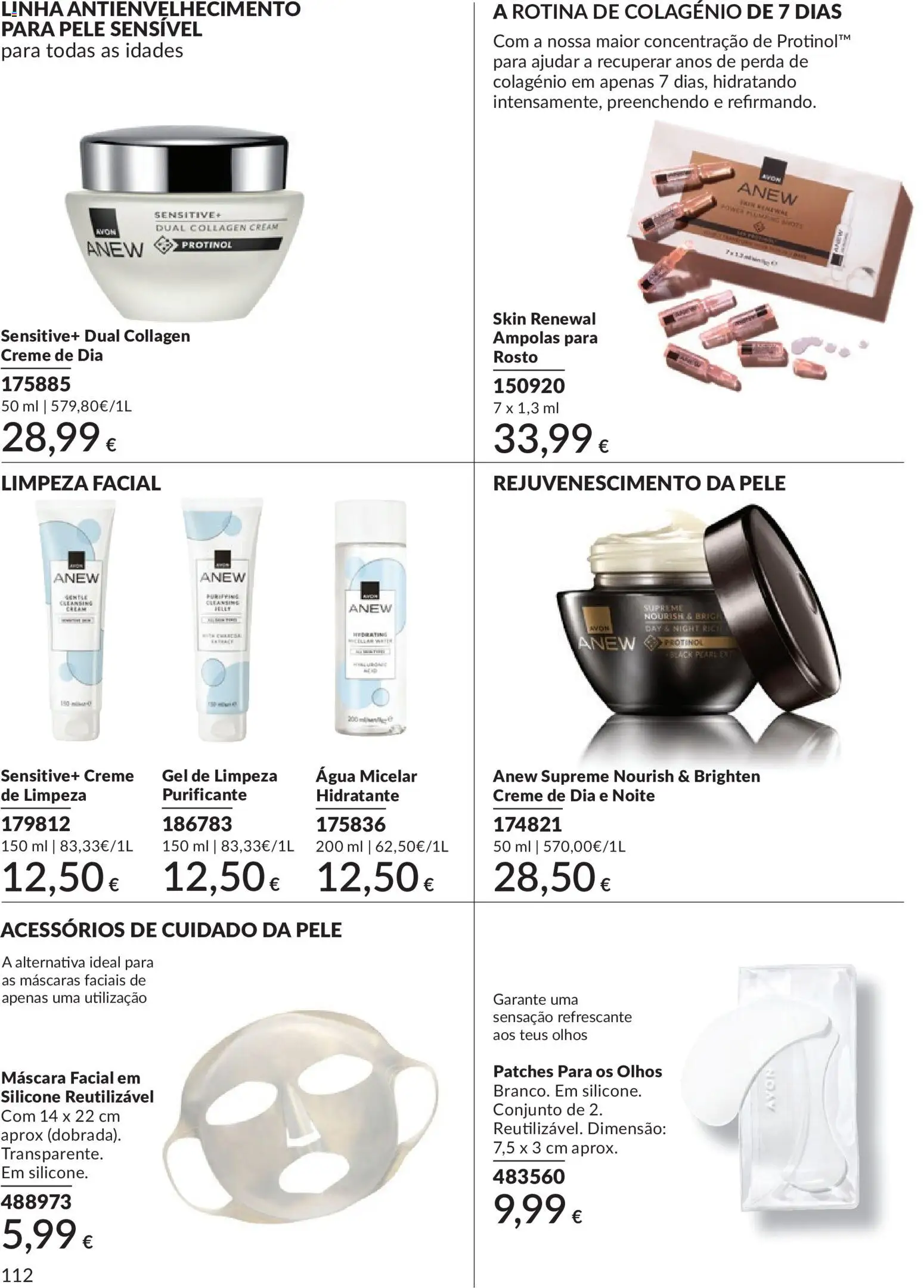 Catálogo Avon Campanha 5 │ válido de 01.05.2026 | Página: 112 | Produtos: Agua, Máscara facial, Creme, Gel de limpeza