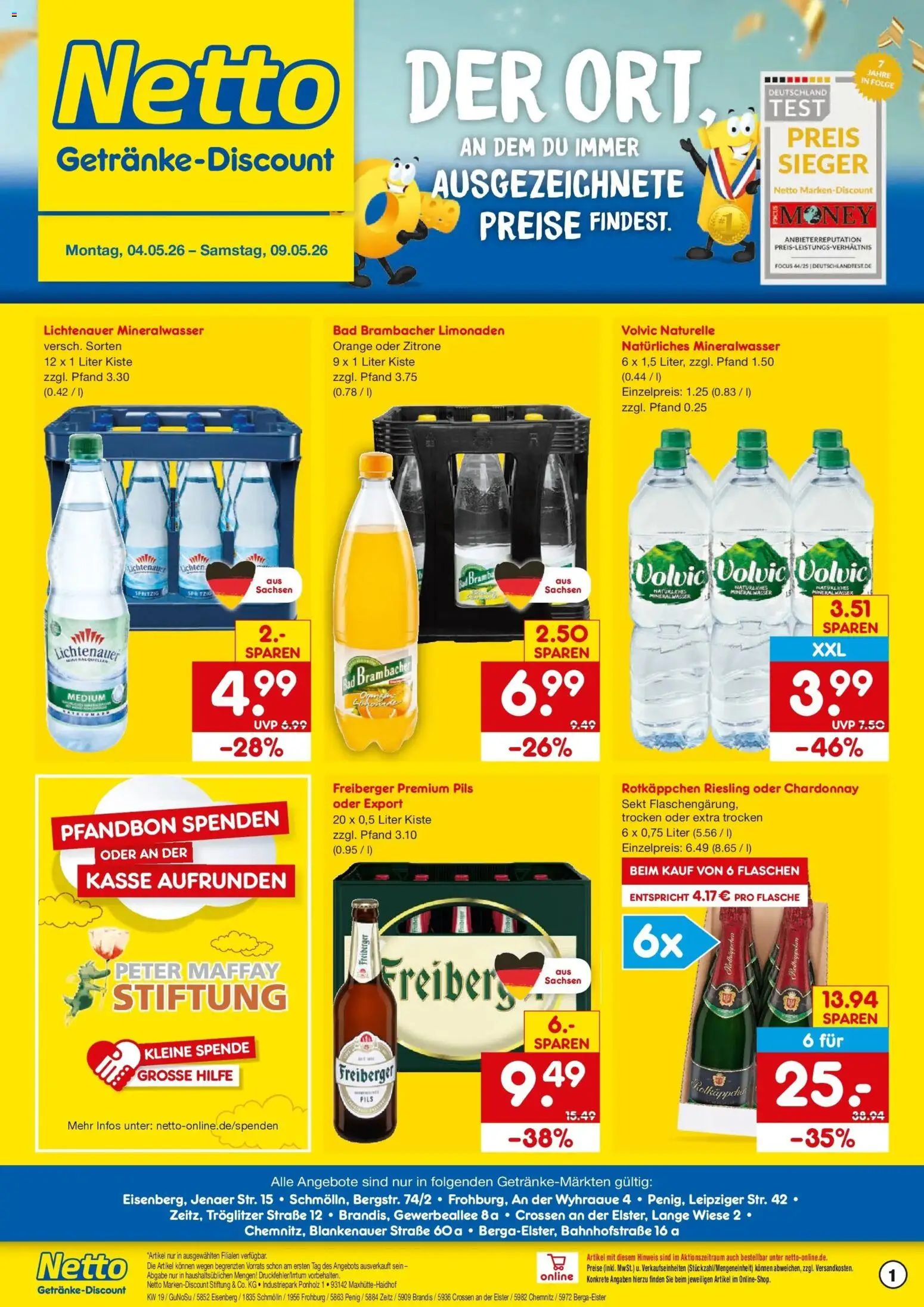 Netto Marken-Discount Prospekt Schmölln	 – gültig ab 04.05.2026 | Seite: 1