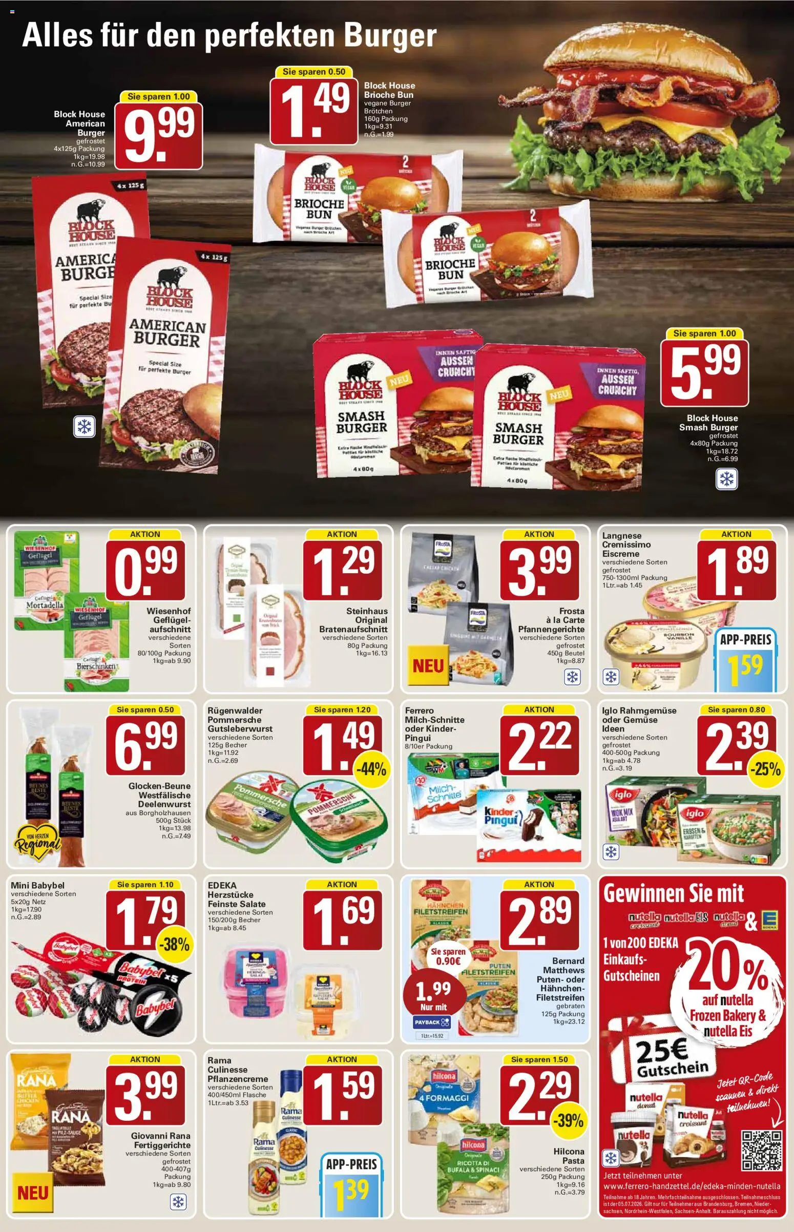 WEZ Prospekt – gültig ab 29.06.2026 | Seite: 9 | Produkte: Gemüse, Pasta, Babybel, Rindfleisch