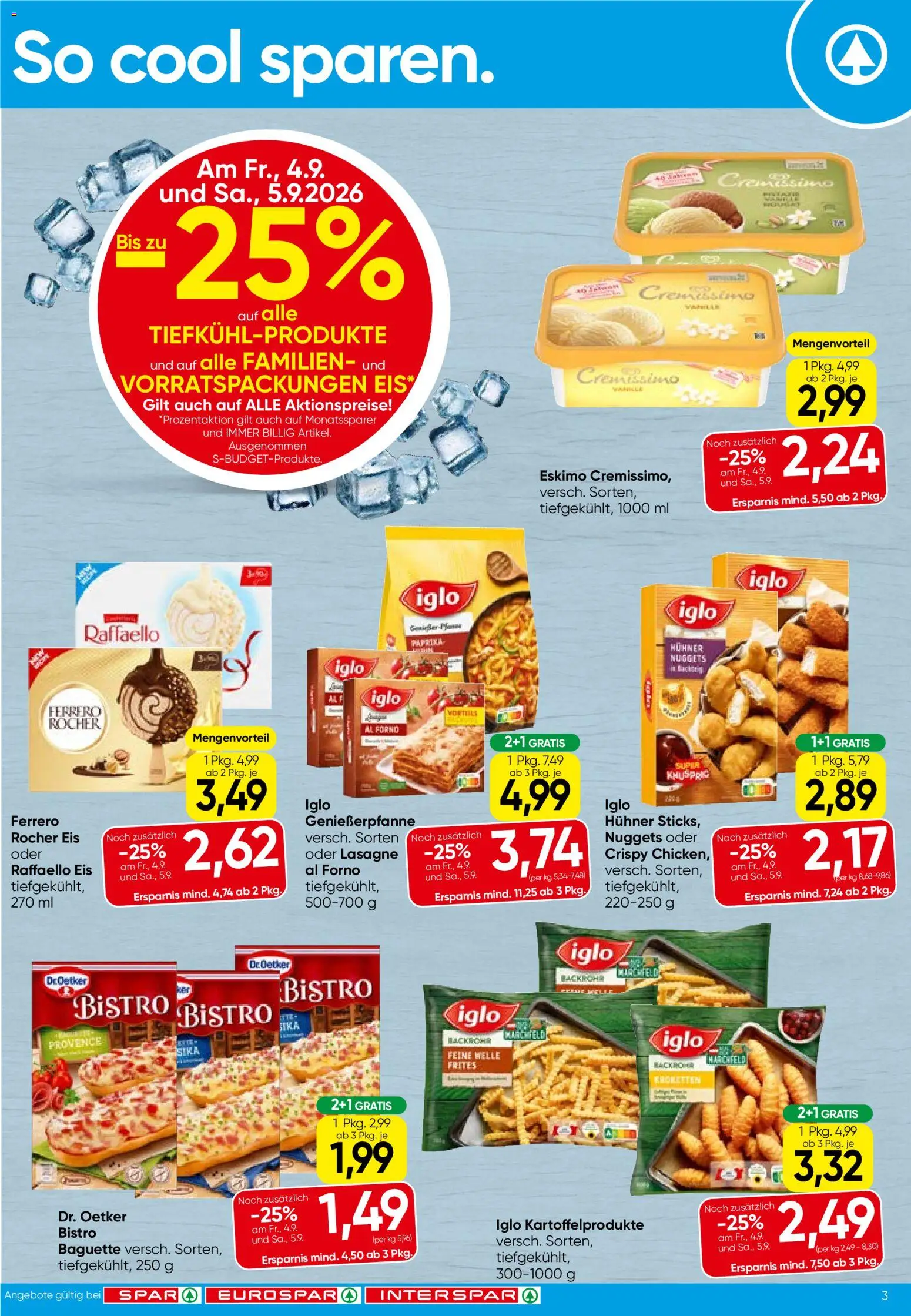 Spar - Flugblatt gültig ab 03.09.2026 | Seite: 3