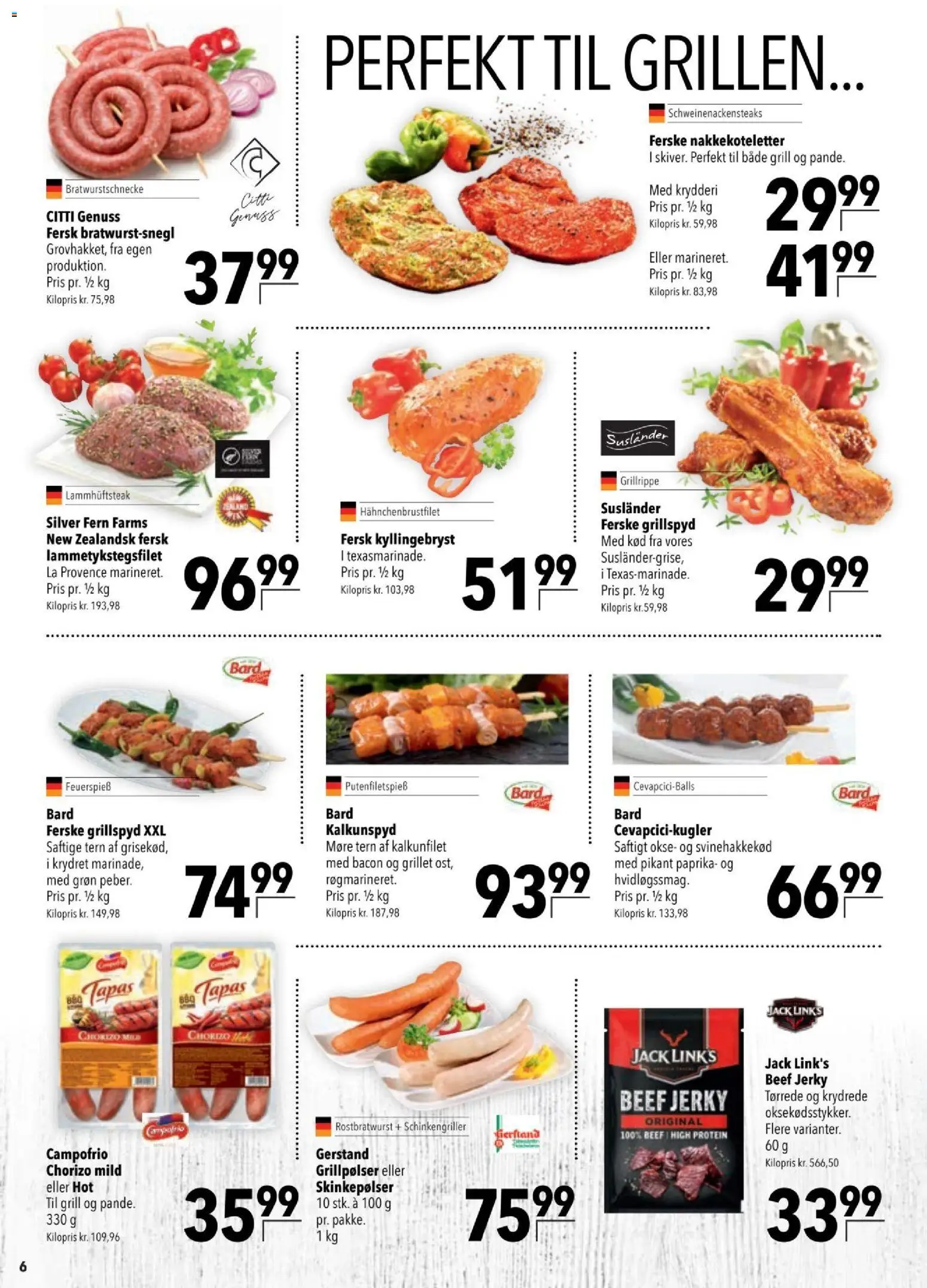 CITTI tilbudsavis – gyldig fra 15/07/2026 | Side: 6 | Produkter: Grillpølser, Bacon, Paprika, Grill