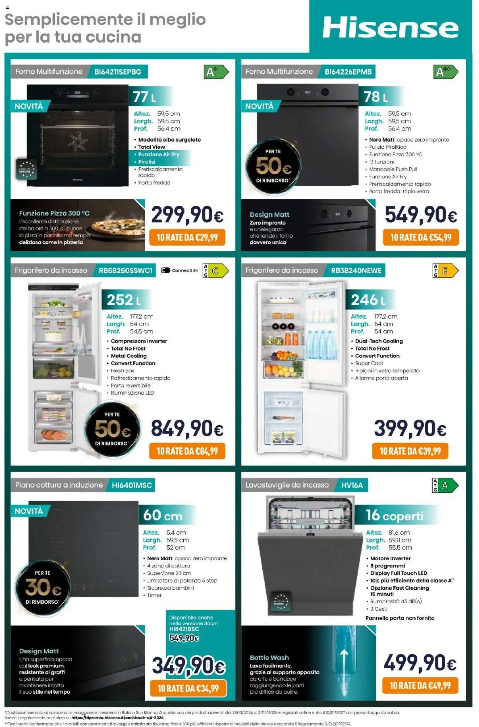 Nuovo Unieuro volantino Incasso dal 30/10/2026 > offerte anteprima 🛍️ | Pagina: 10 | Prodotti: Tè, Piano cottura a induzione, Piano cottura, Illuminazione