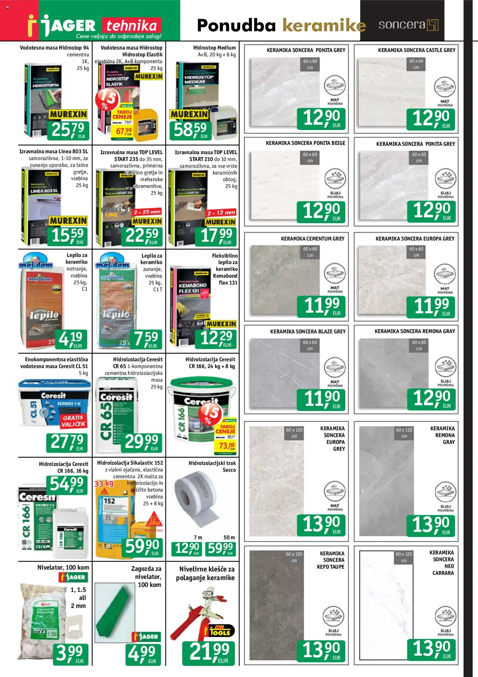 Novi Jager katalog ponudbe – veljaven od 27.05.2026 | Stran: 8 | Izdelki: Lepilo