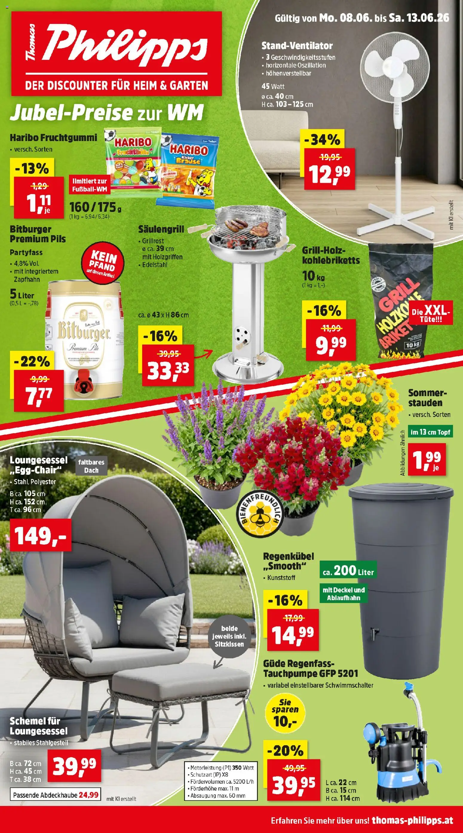 Thomas Philipps Flugblatt gültig ab 08.06.2026 | Seite: 1 | Produkte: Grill
