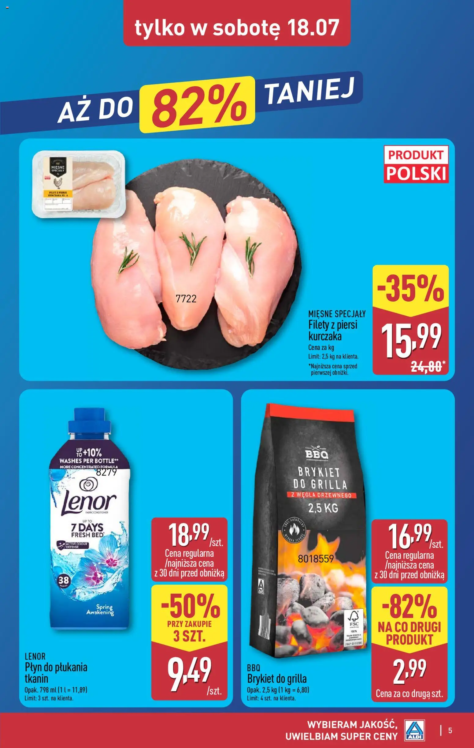 Aldi Polsko leták - Oferta weekendowa od 16.07.2026 | Strana: 5 | Produkty: Lenor