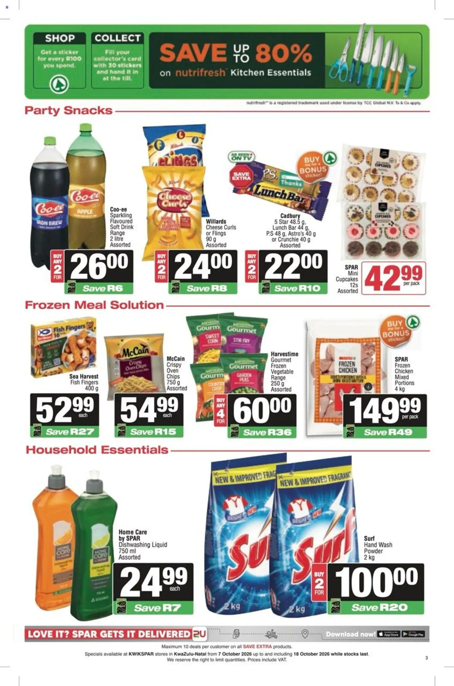 New KWIKSPAR catalogue – valid from 07/10/2026 | Page: 3 | Products: Frozen chicken, Fragrance, Chicken, Powder