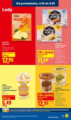 Náhled letáku Lidl Polsko leták od 07.05.2026 | Strana: 79 | Produkty: Mango, Kokos, Gelatelli, Protein