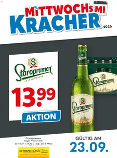 Getränkeland Mittwochs Kracher ab 23.09.2026 gültig