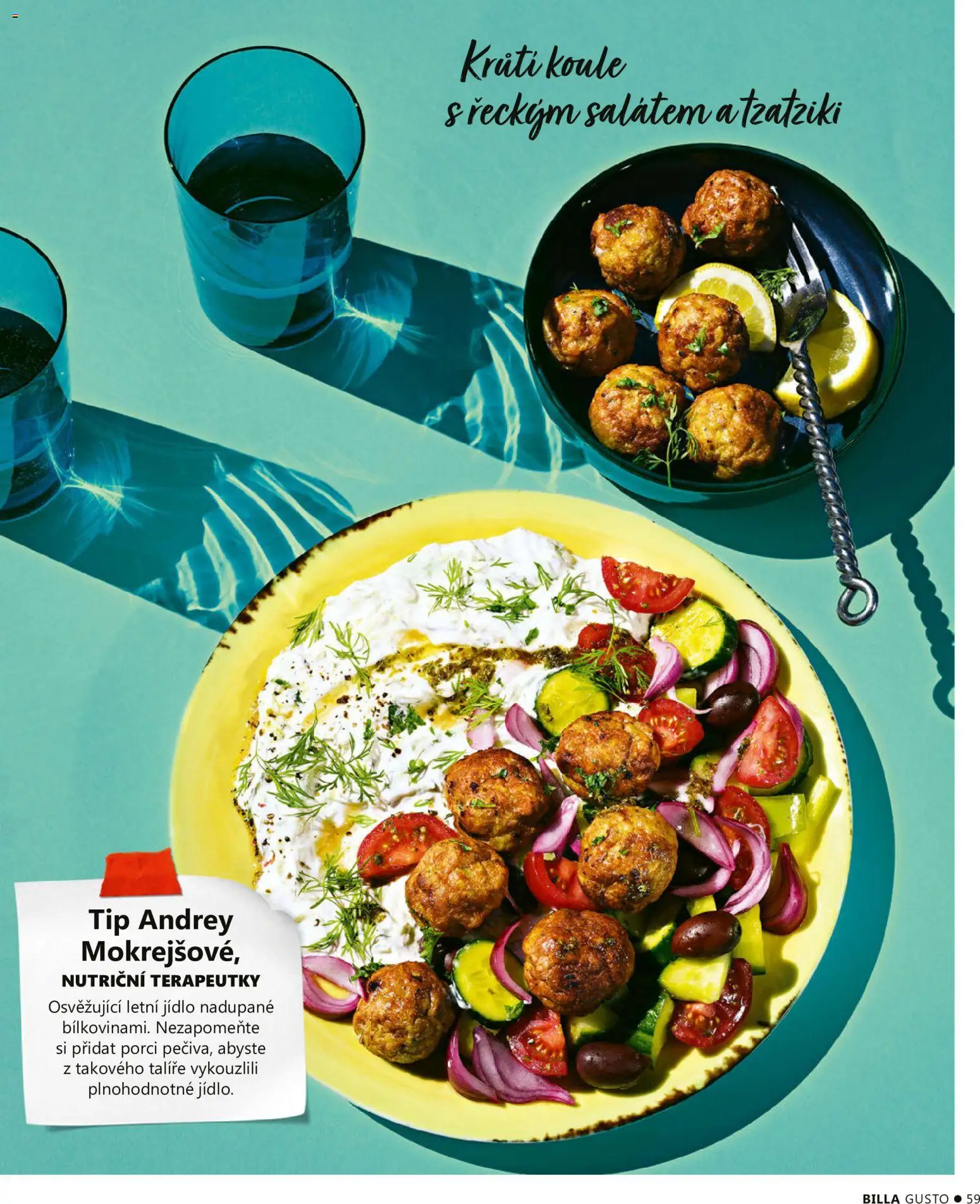 Billa leták - Gusto: Léto 2026 od 01.06.2026 | Strana: 59 | Produkty: Talíře, Tzatziki