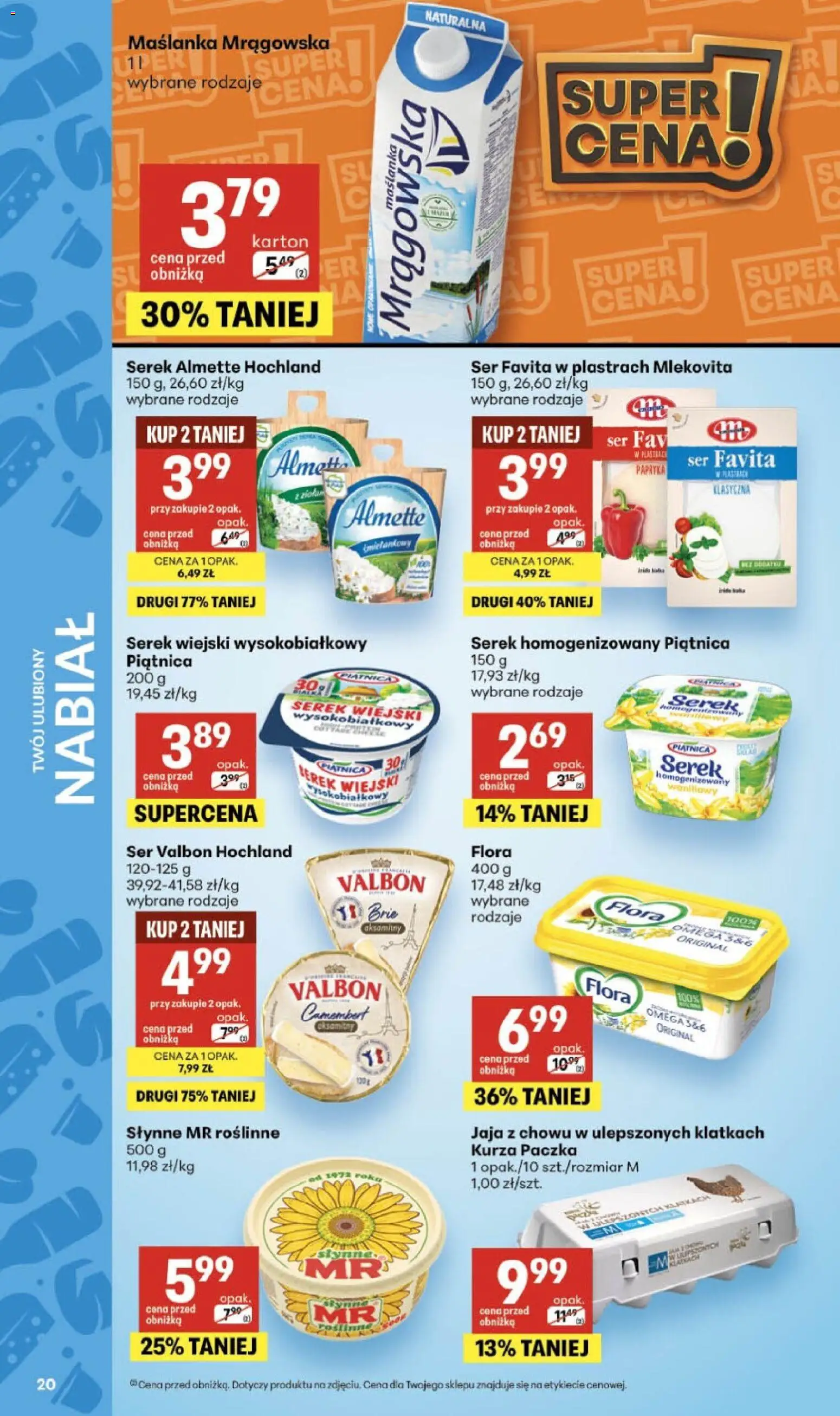 Delikatesy Centrum gazetka - Sklepy Własne od 25.06.2026 | Strona: 20 | Produkty: Serek homogenizowany, Serek, Camembert, Ser