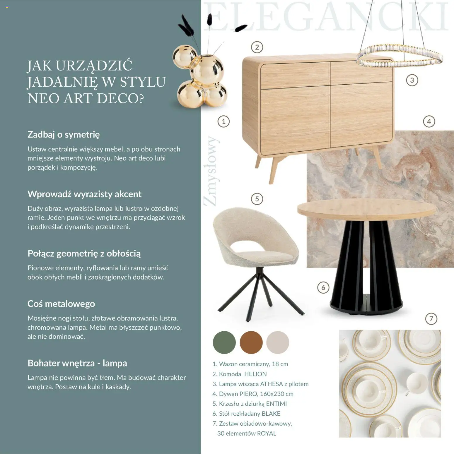 Salony Agata gazetka - Trendbook od 07.05.2026 | Strona: 15 | Produkty: Komoda, Lustro, Wazon, Lampa