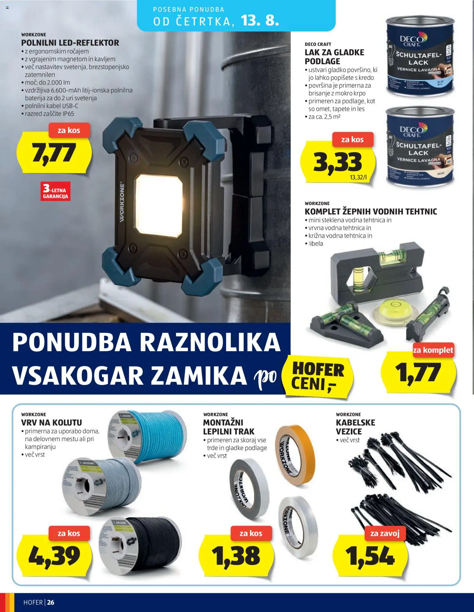Novi Hofer katalog ponudbe – veljaven od 05.08.2026 | Stran: 26