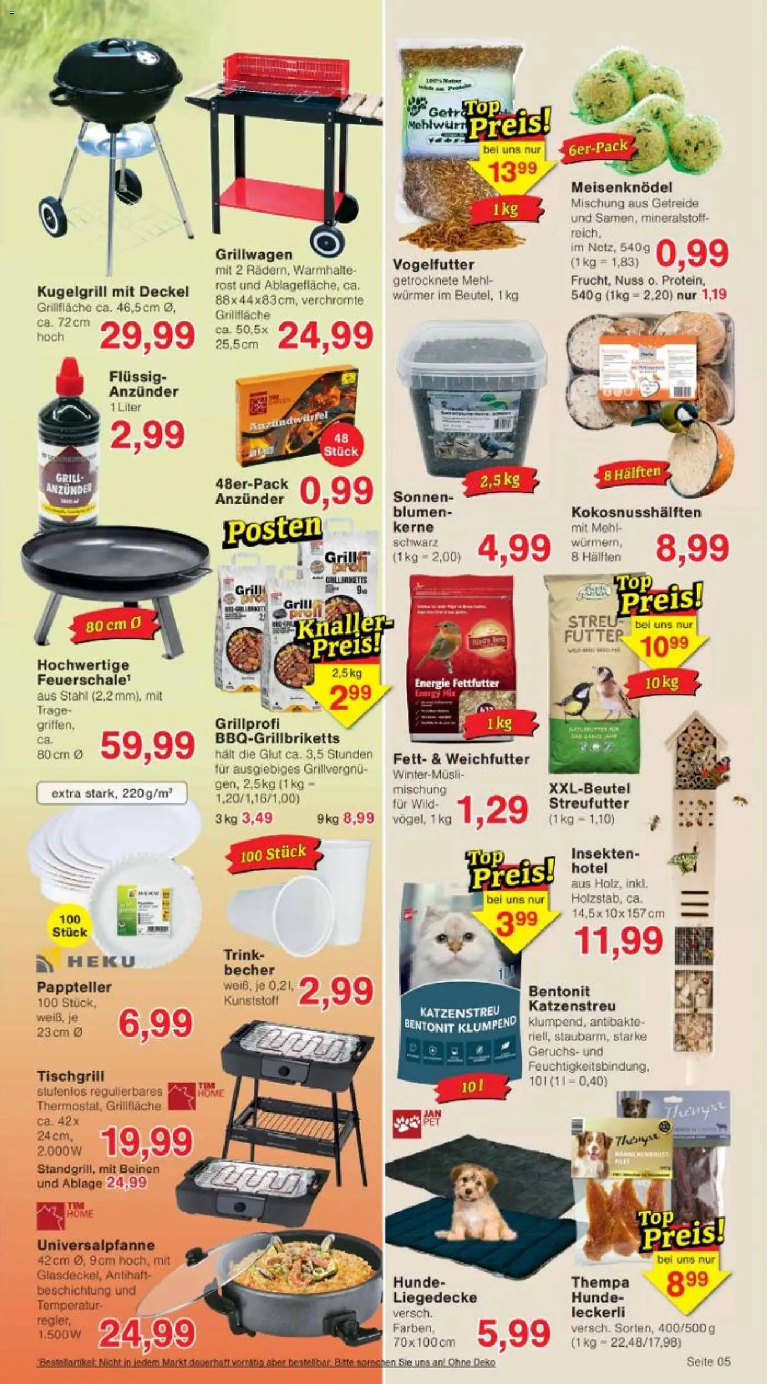 Jawoll Prospekt – gültig ab 26.05.2026 | Seite: 5 | Produkte: Grill, Mehl, Blumen, Getreide