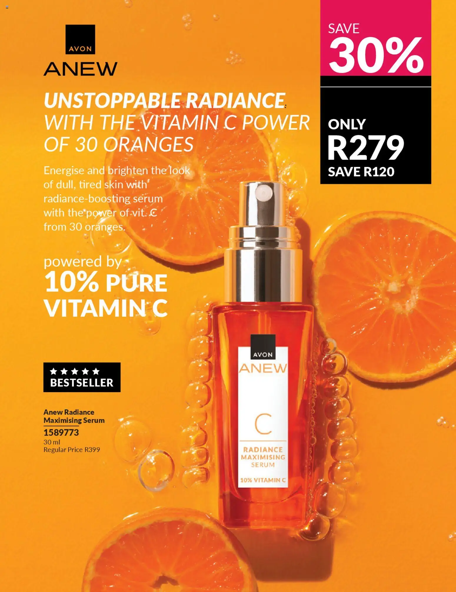 New Avon catalogue – valid from 01.04.2026 | Page: 29 | Products: Serum, Oranges