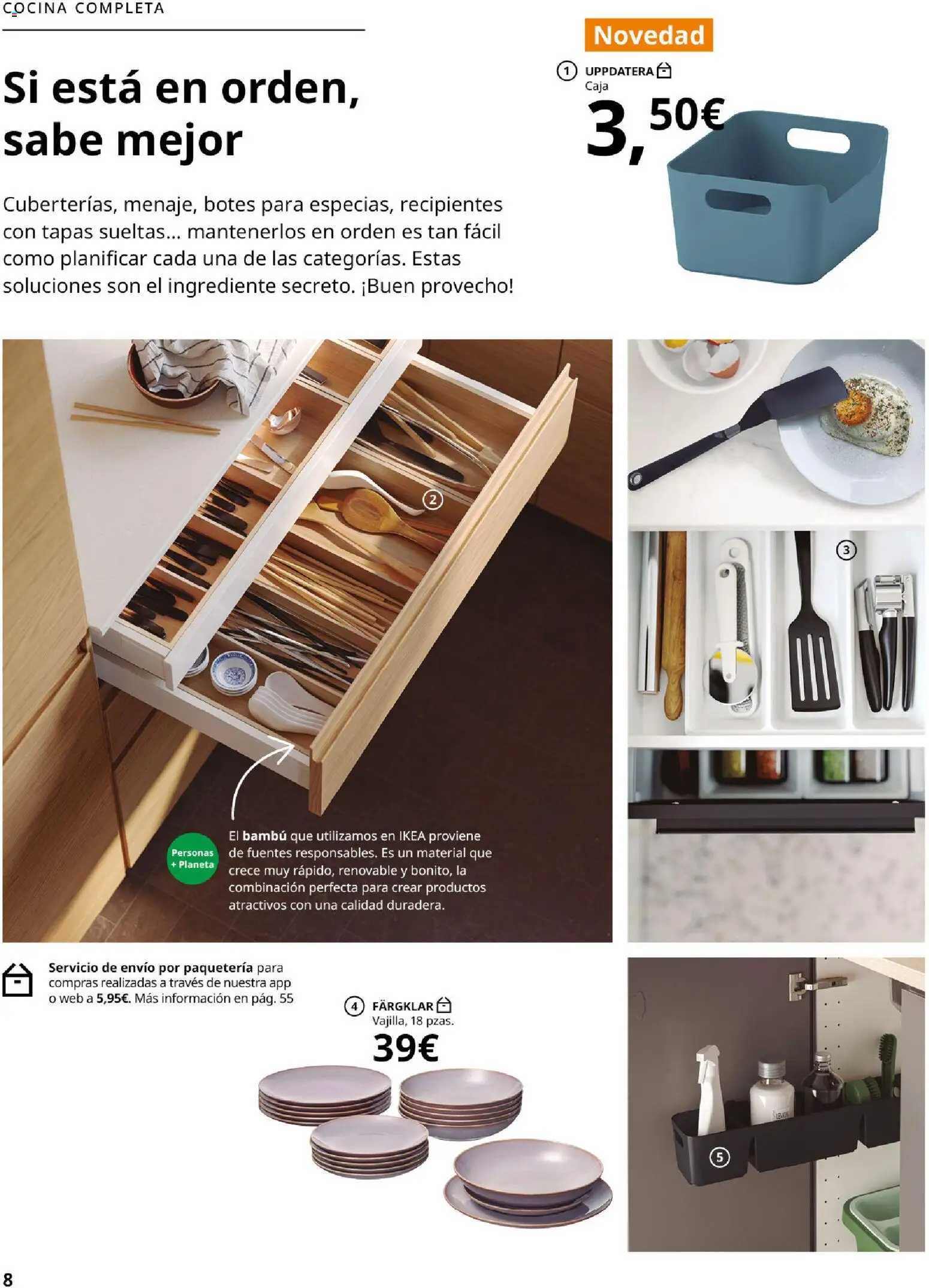 Catálogo IKEA Organización en el hogar │ válido desde el 15/01/2026 | Página: 8 | Productos: Cocina, Caja