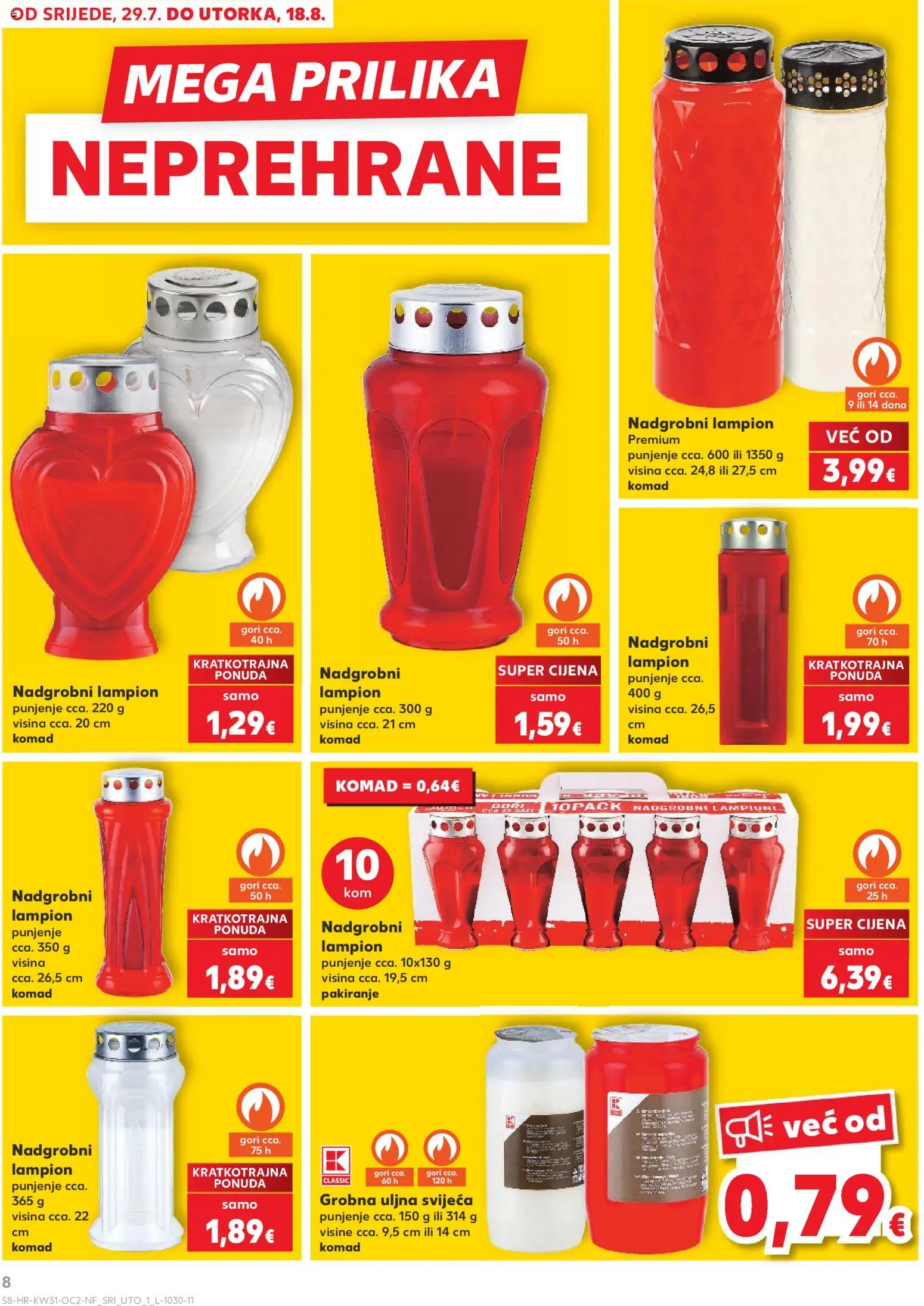 Kaufland katalog | vrijedi od 29.07.2026 | Stranica: 8 | Proizvodi: Lampion