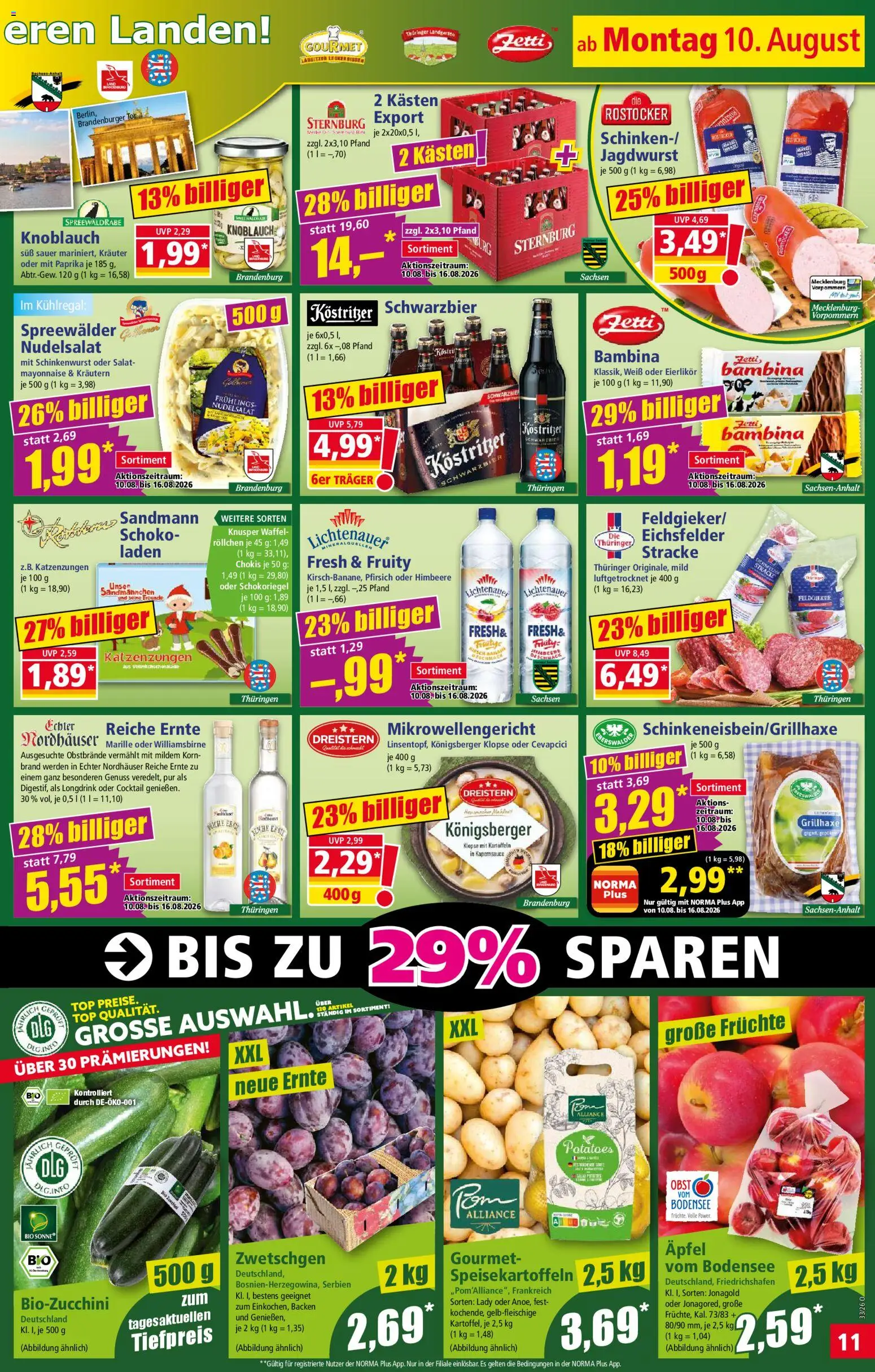 Norma Prospekt – gültig ab 10.08.2026 | Seite: 12 | Produkte: Kostritzer, Äpfel, Paprika, Knoblauch