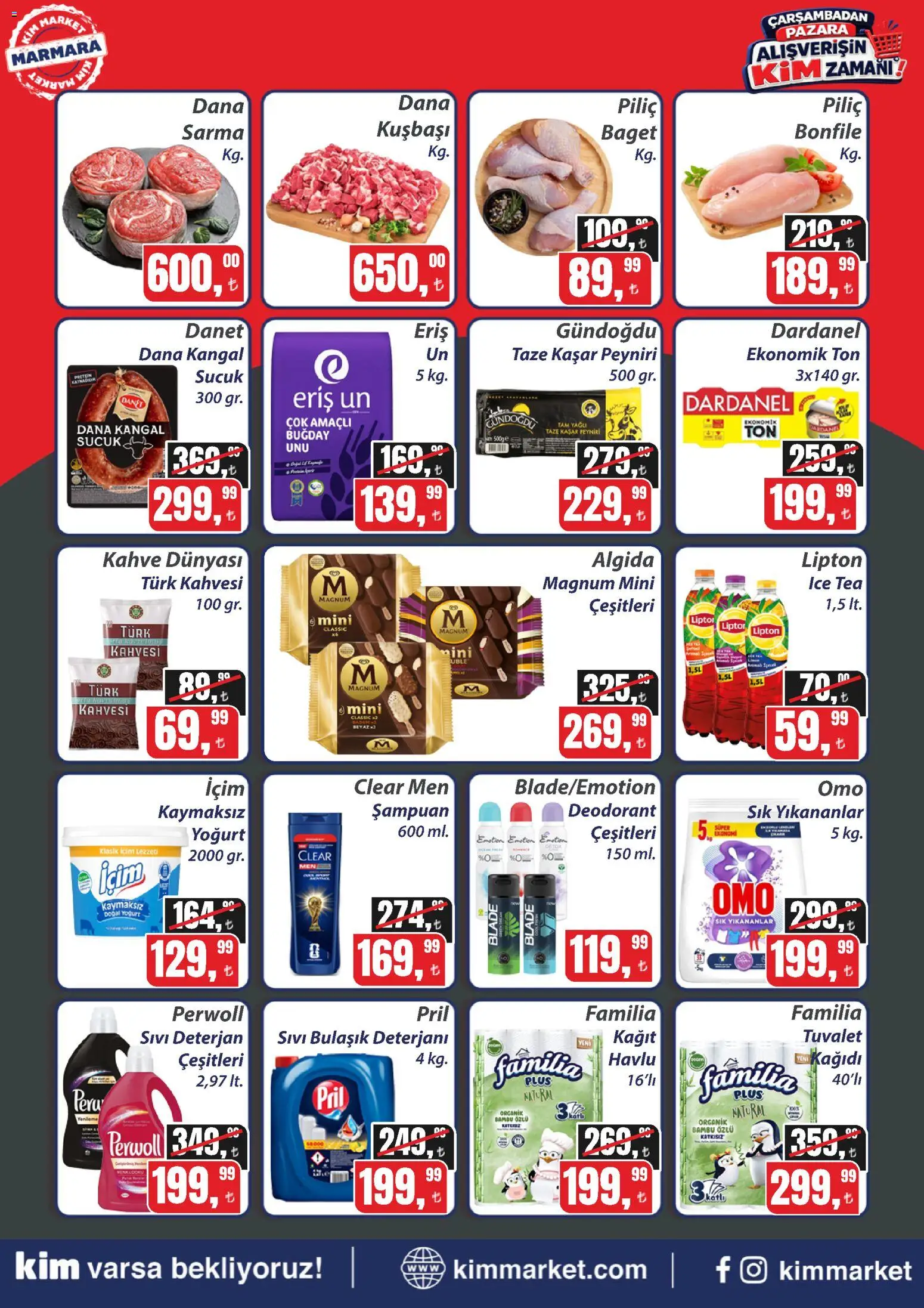 Kim Market Katalog - Marmara Insert - 05 Ağustos 2026 tarihinden itibaren geçerlidir | Sayfa: 2 | Ürünler: Tuvalet, Deterjan, Bulaşık deterjanı, Piliç