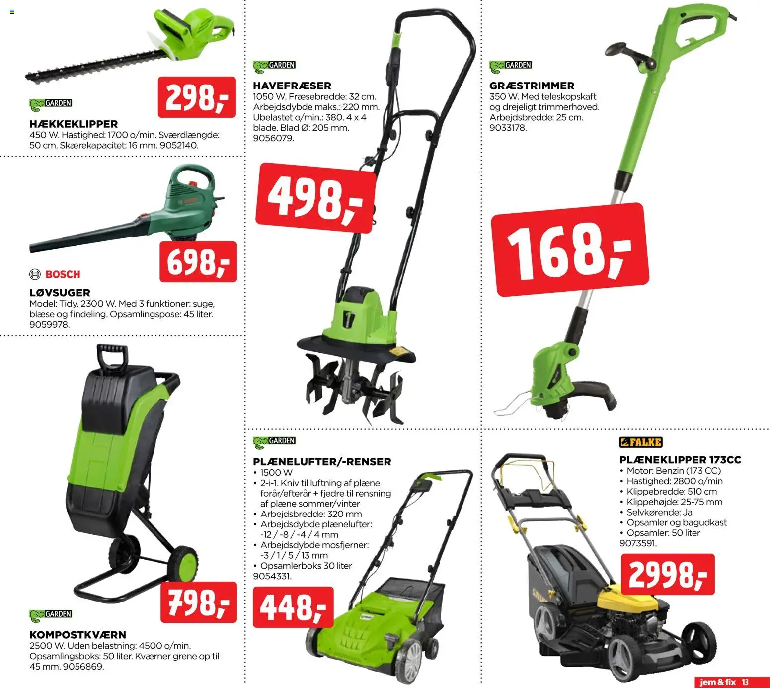 Jem & fix tilbudsavis – gyldig fra 17.05.2026 | Side: 13 | Produkter: Havefræser