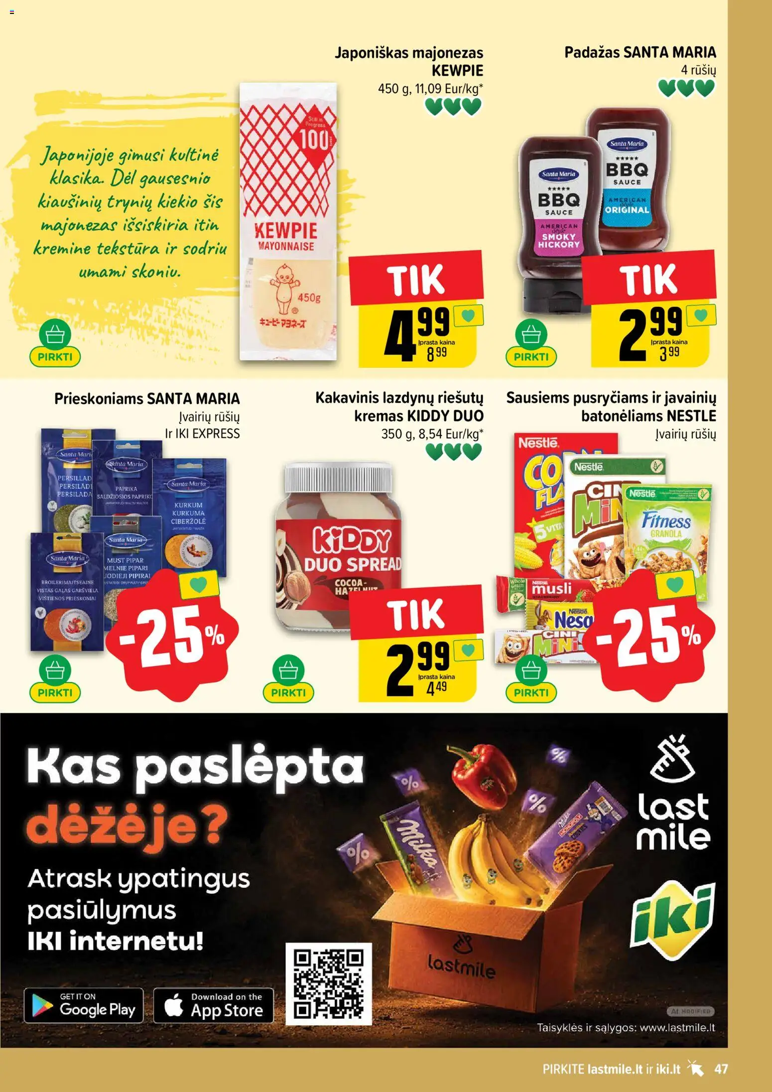 IKI akcijos nuo 2026.10.05 | Puslapis: 47 | Prekių: Paprika, Majonezas, Prieskoniai, Padažas