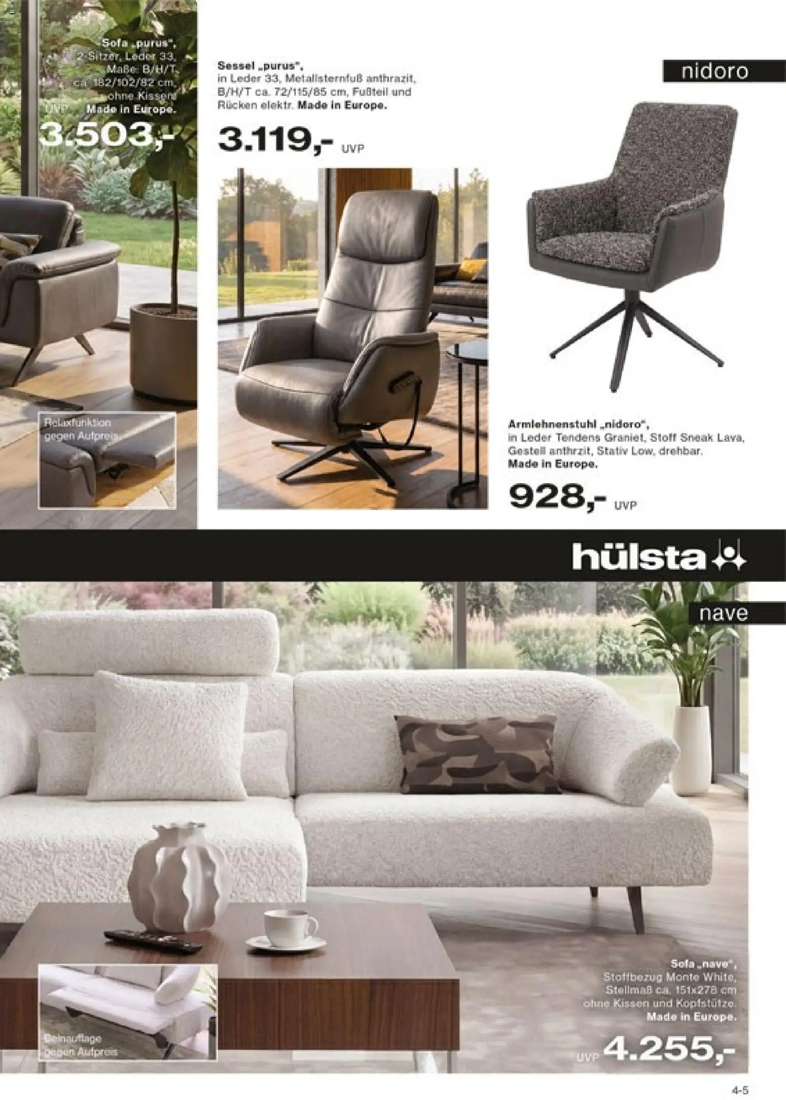 Porta! Hülsta Spezial – gültig ab 27.10.2026 | Seite: 5 | Produkte: Kissen, Sessel, Stativ