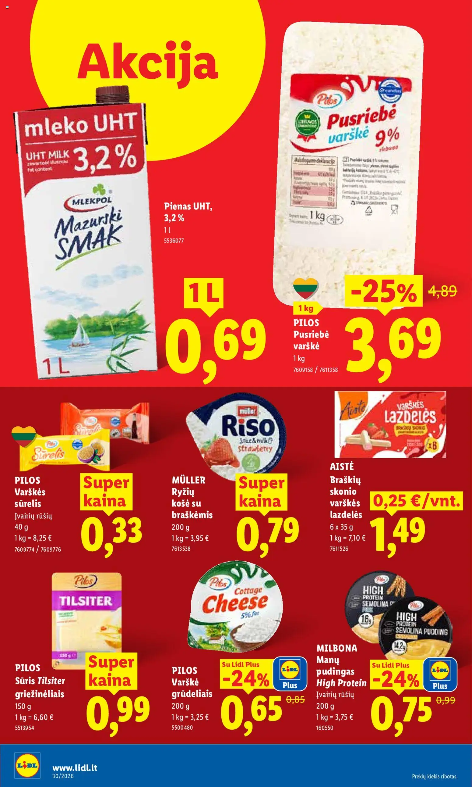 LIDL akcijos nuo 2026.07.20 | Puslapis: 20 | Prekių: Kremas, Sūris, Aliejus, Cukrus
