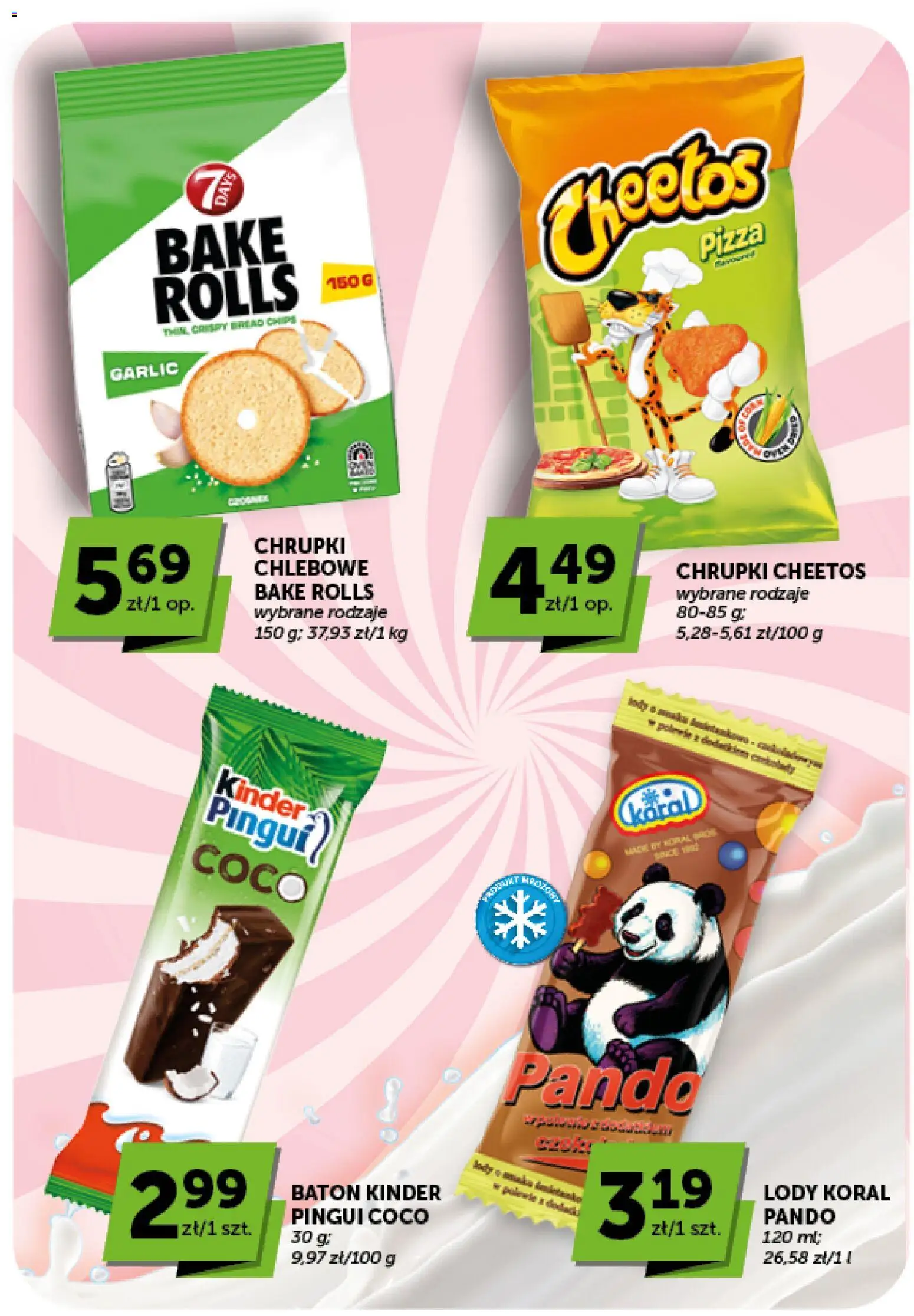 Euro Sklep gazetka - Minimarket od 27.08.2026 | Strona: 17 | Produkty: Czekolady, Chrupki, Pizza, Lody