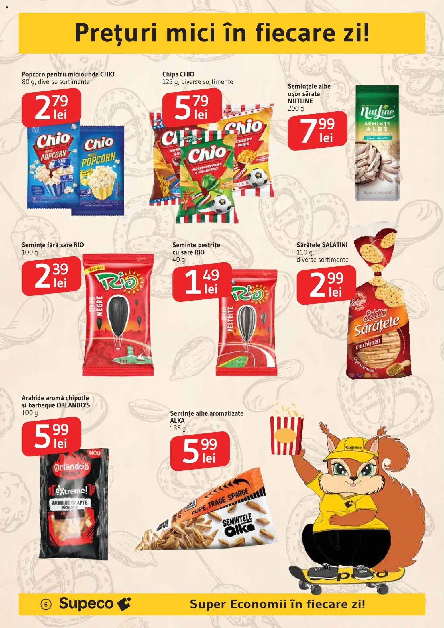 Noul catalog Supeco – valabil de la 11.06.2026 | Pagină: 6 | Produse: Mici, Arahide, Semințe, Sare