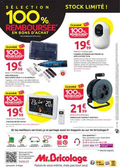 Mr. Bricolage - Prévisualisation de Mr. Bricolage catalogue valide à partir de 14/10/2026 | Page: 8 | Produits: Perceuse, Station météo, Prises, Batterie