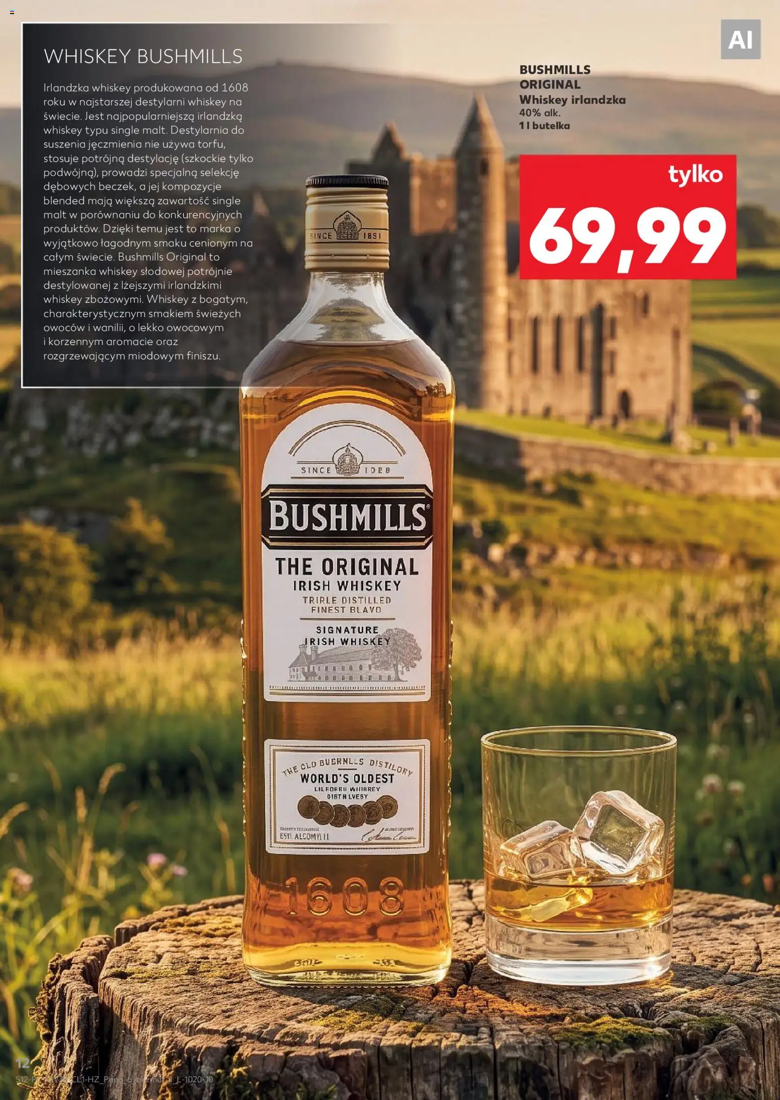 Kaufland Polsko leták - Barek od 17.09.2026 | Strana: 12 | Produkty: Whiskey, Finest, Bushmills