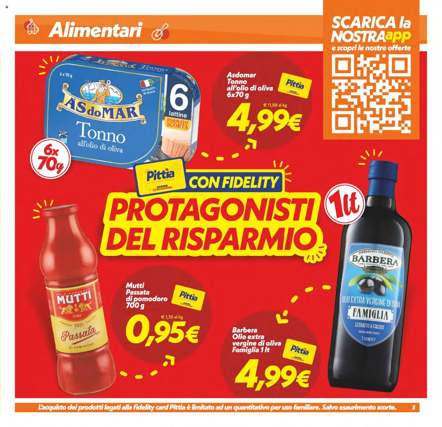 Volantino SuperConveniente del 29.05.2026 | Pagina: 3 | Prodotti: Olio, Tonno, Olio extra vergine, Mutti passata
