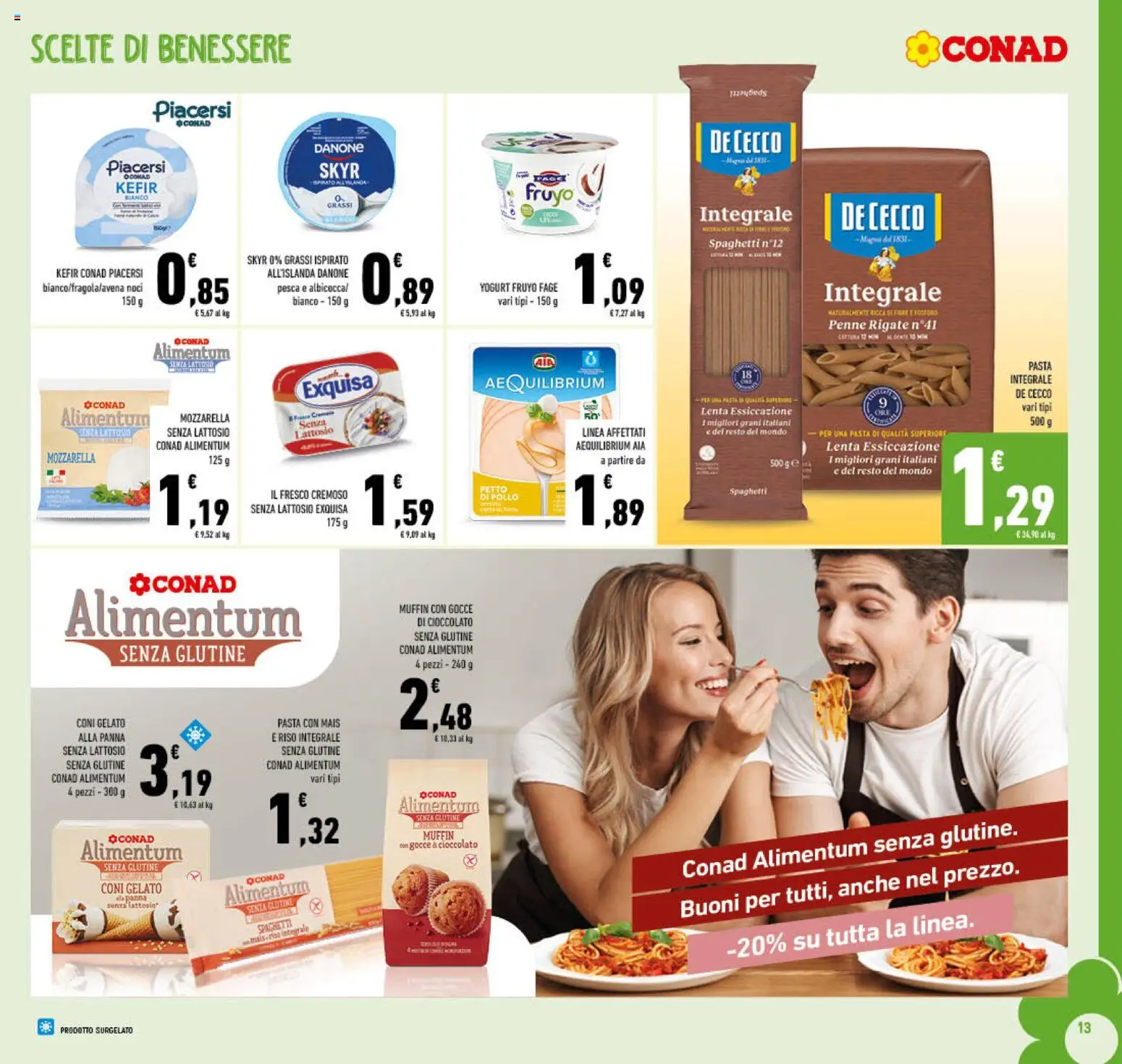 Volantino Conad del 06.05.2026 | Pagina: 13 | Prodotti: Yogurt, Pollo, Mozzarella, Pasta